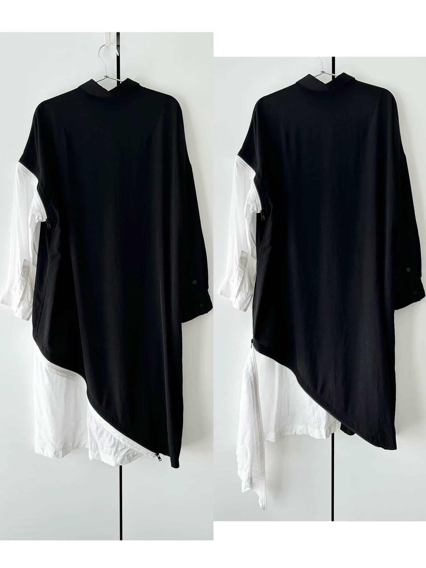 Yohji Yamamoto Yohji Yamamoto Black And White Deconstructe - -DMC Size US S / EU 44-46 / 1 - 5 Thumbnail