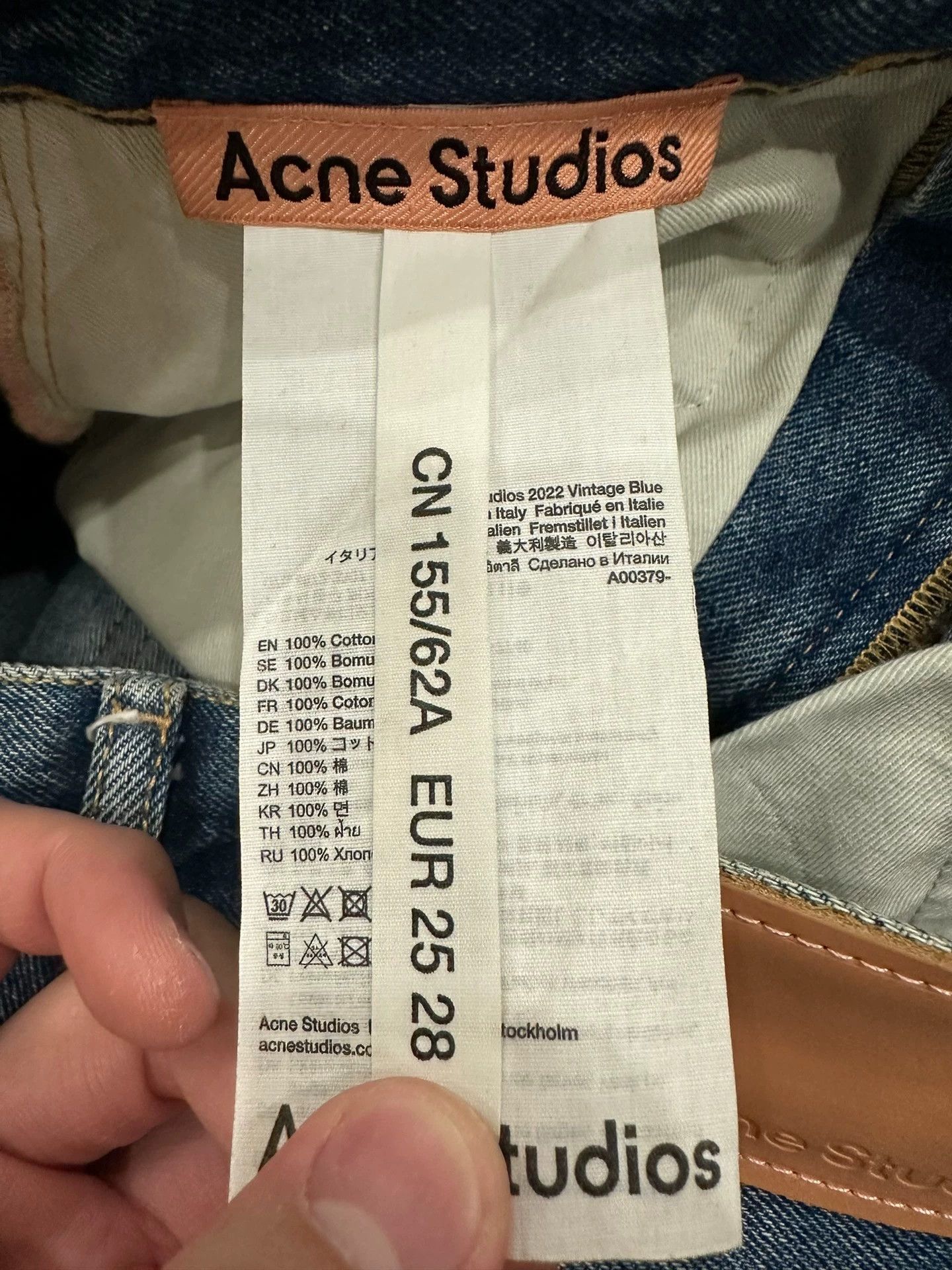 Acne Studios Acne Studios 2022F Vintage Blu - -DMC Size US 28 / EU 44 - 6 Thumbnail
