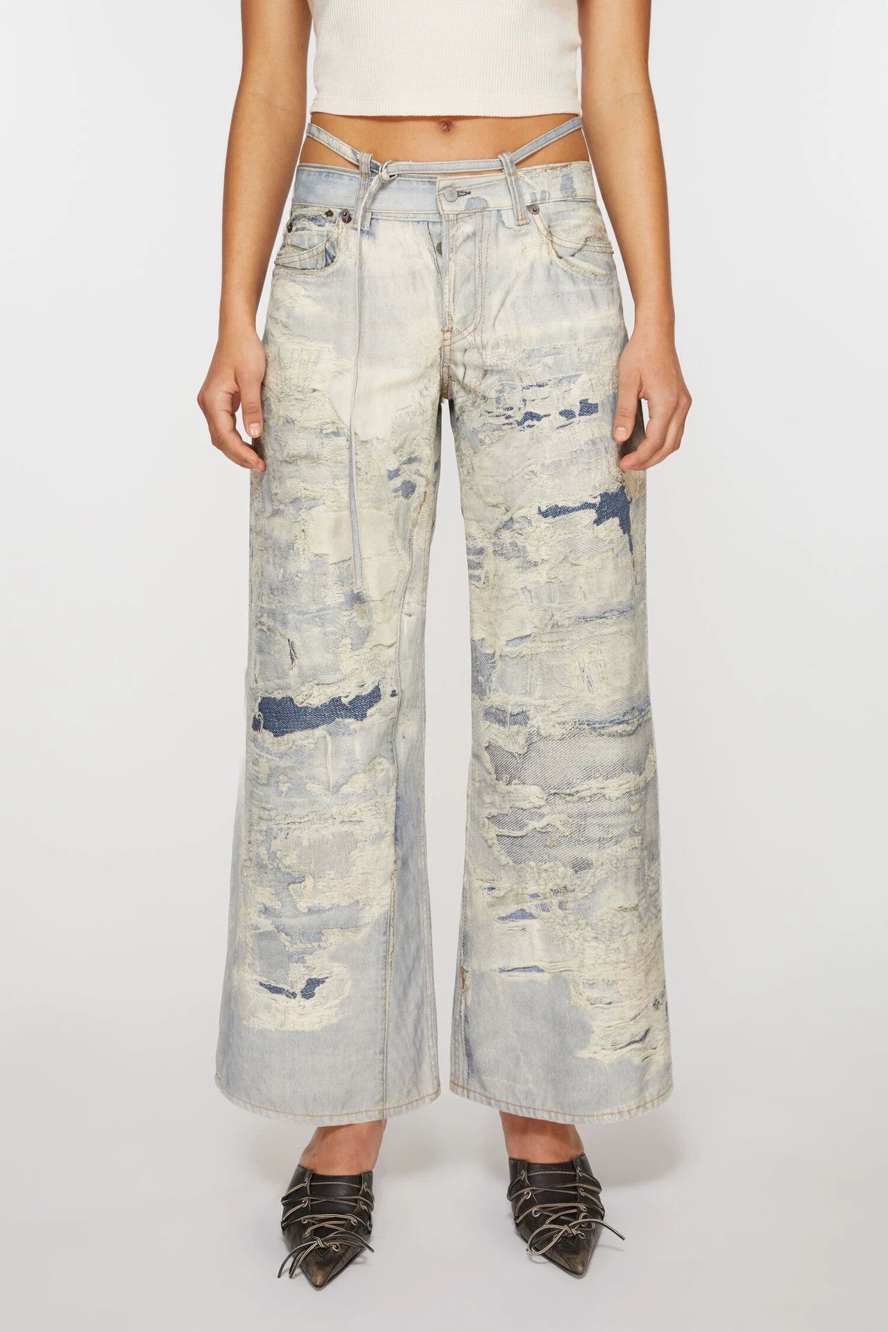 Acne Studios Acne Studios 2004 3D low-rise-cut jeans - -DMC Size US 34 / EU 50 - 5 Thumbnail