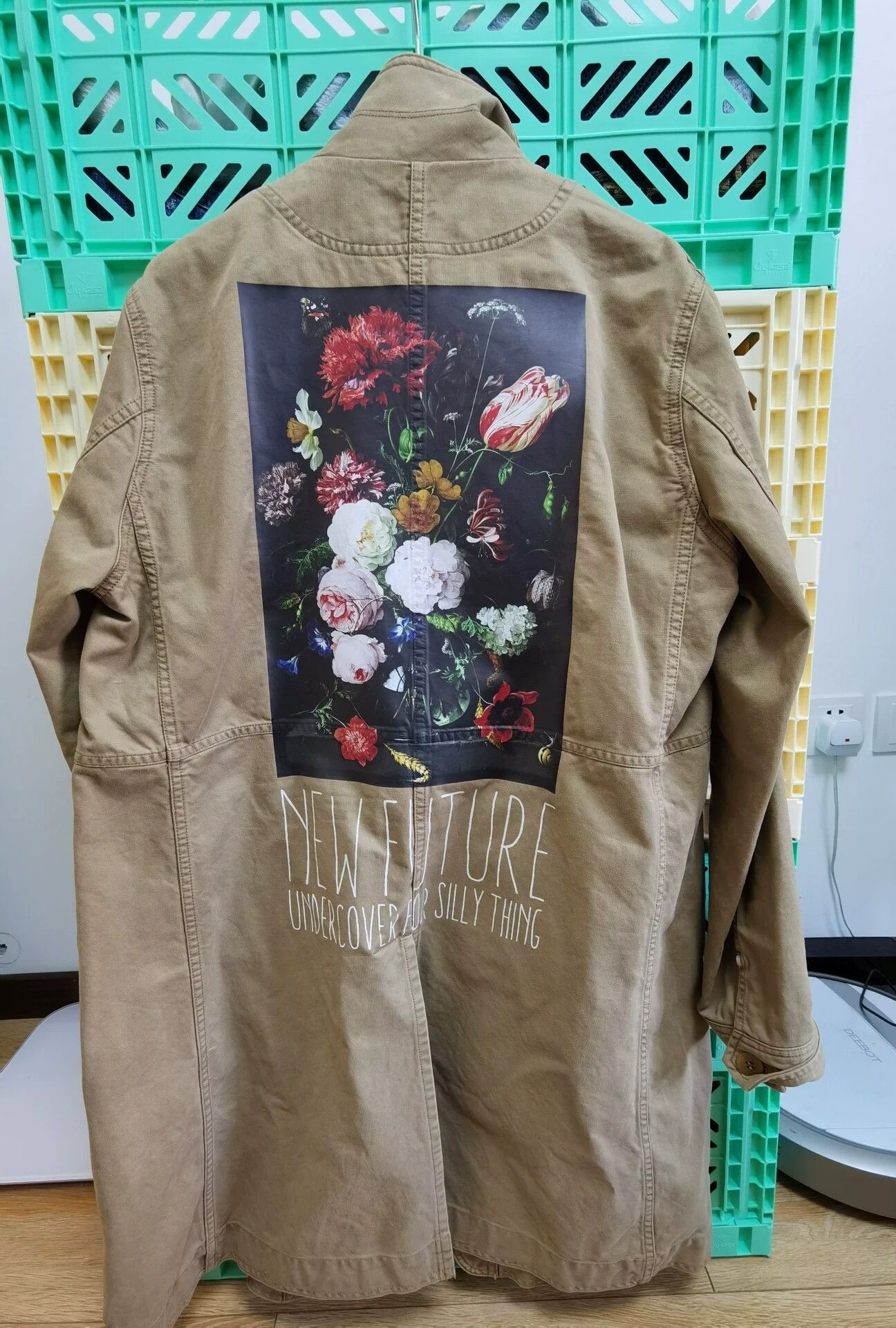 Undercover Floral Print Trench Coat - -DMC