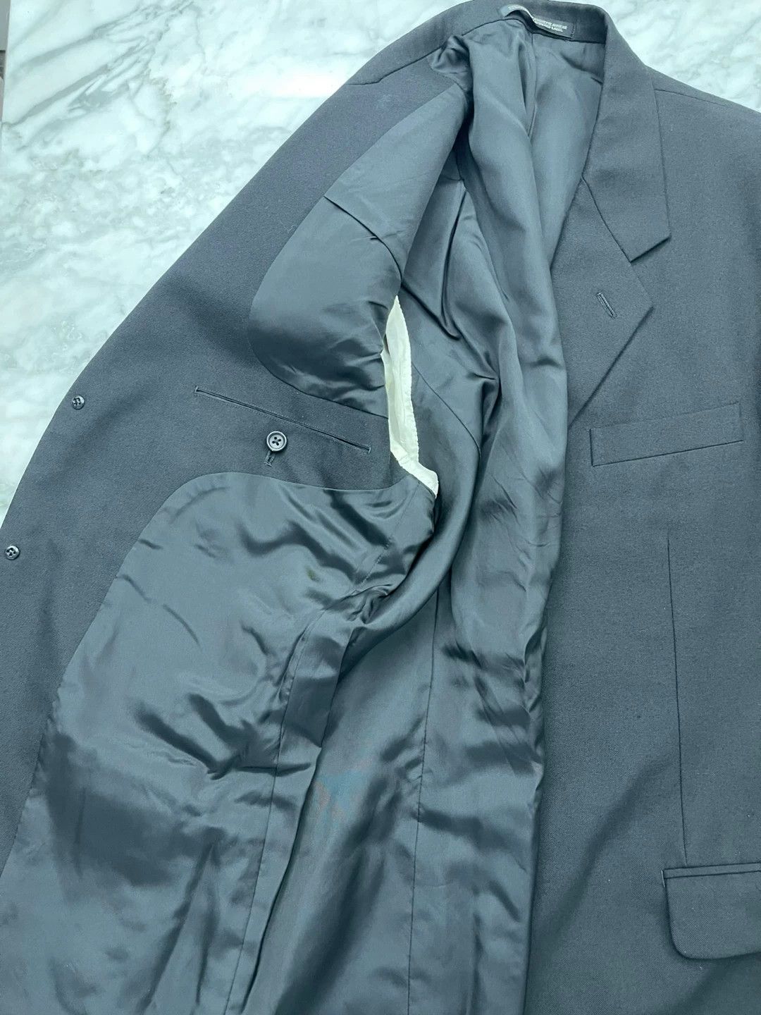 Yohji Yamamoto Yohji Yamamoto Black Suit - -DMC Size US L / EU 52-54 / 3 - 2 Thumbnail