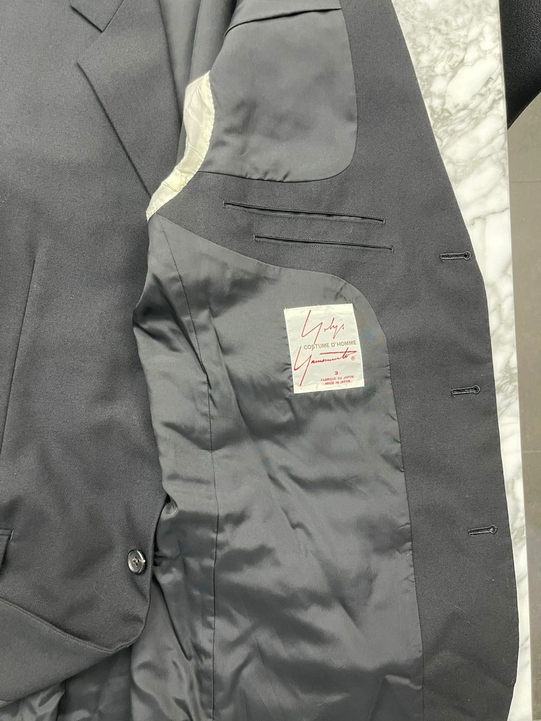 Yohji Yamamoto Yohji Yamamoto Black Suit - -DMC Size US L / EU 52-54 / 3 - 3 Thumbnail