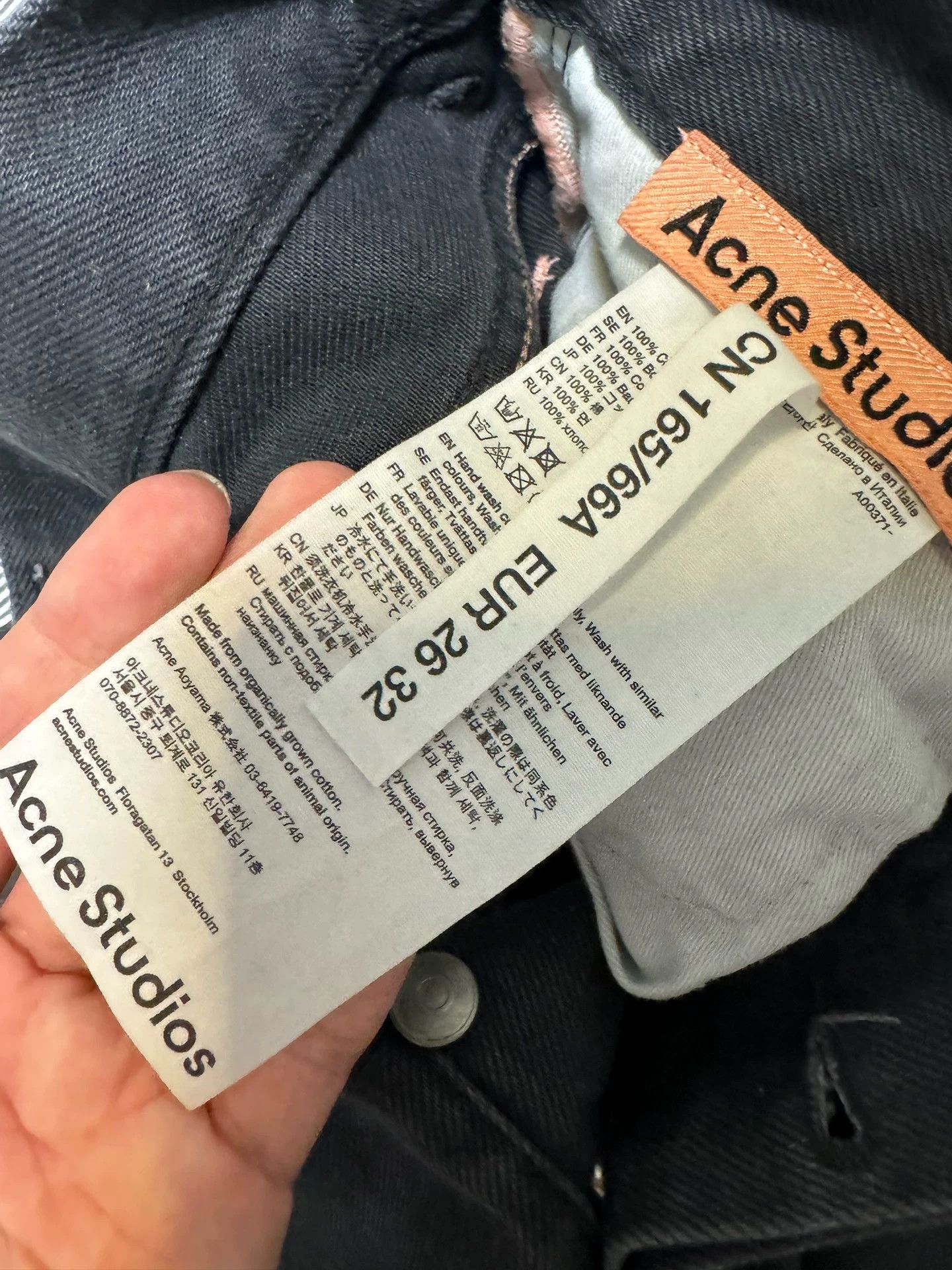 Acne Studios Acne Studios 2021 Faded black- -DMC Size US 29 - 3 Thumbnail