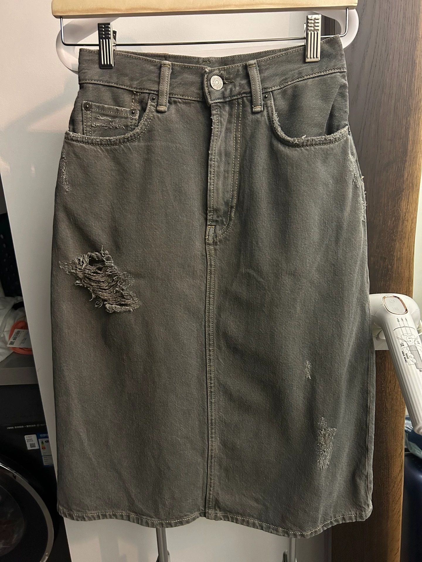Acne Studios acne studios ripped denim half dress - -DMC Size US 32 / EU 48 - 2 Thumbnail