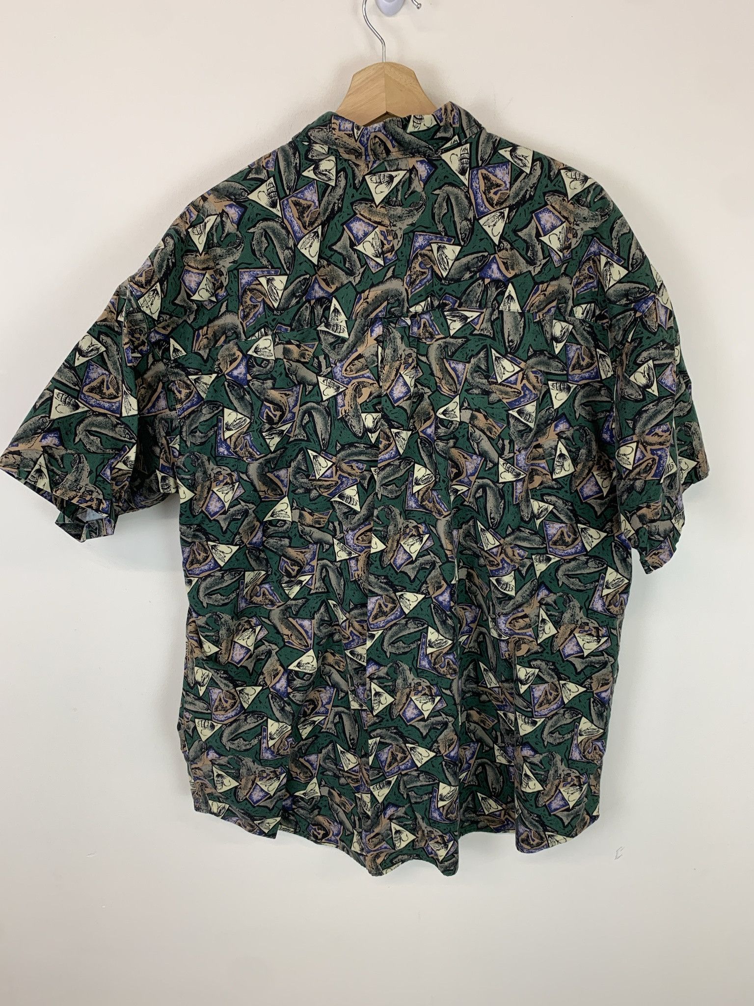 Flannel × Vintage Vintage 90s Columbia Fly Fishing Trout Button Up Shirt Size XXL Size US XXL / EU 58 / 5 - 3 Thumbnail