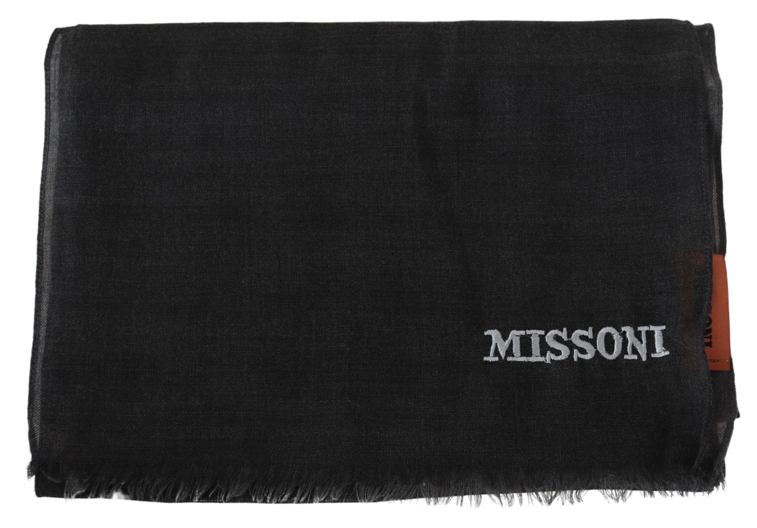 Missoni Sumptuous Wool Scarf with Men's Fringes Size ONE SIZE - 4 Thumbnail