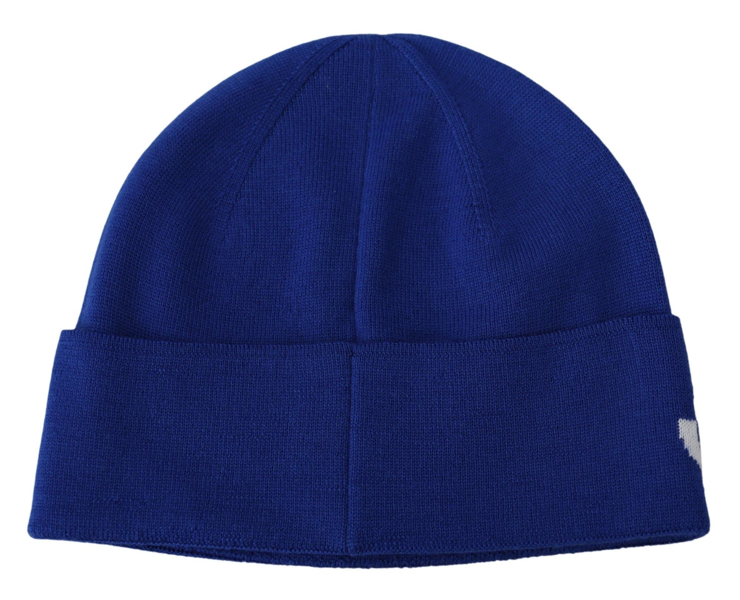 Givenchy Chic Unisex Cobalt Wool Beanie with Logo Men's Detail Size ONE SIZE - 2 Thumbnail
