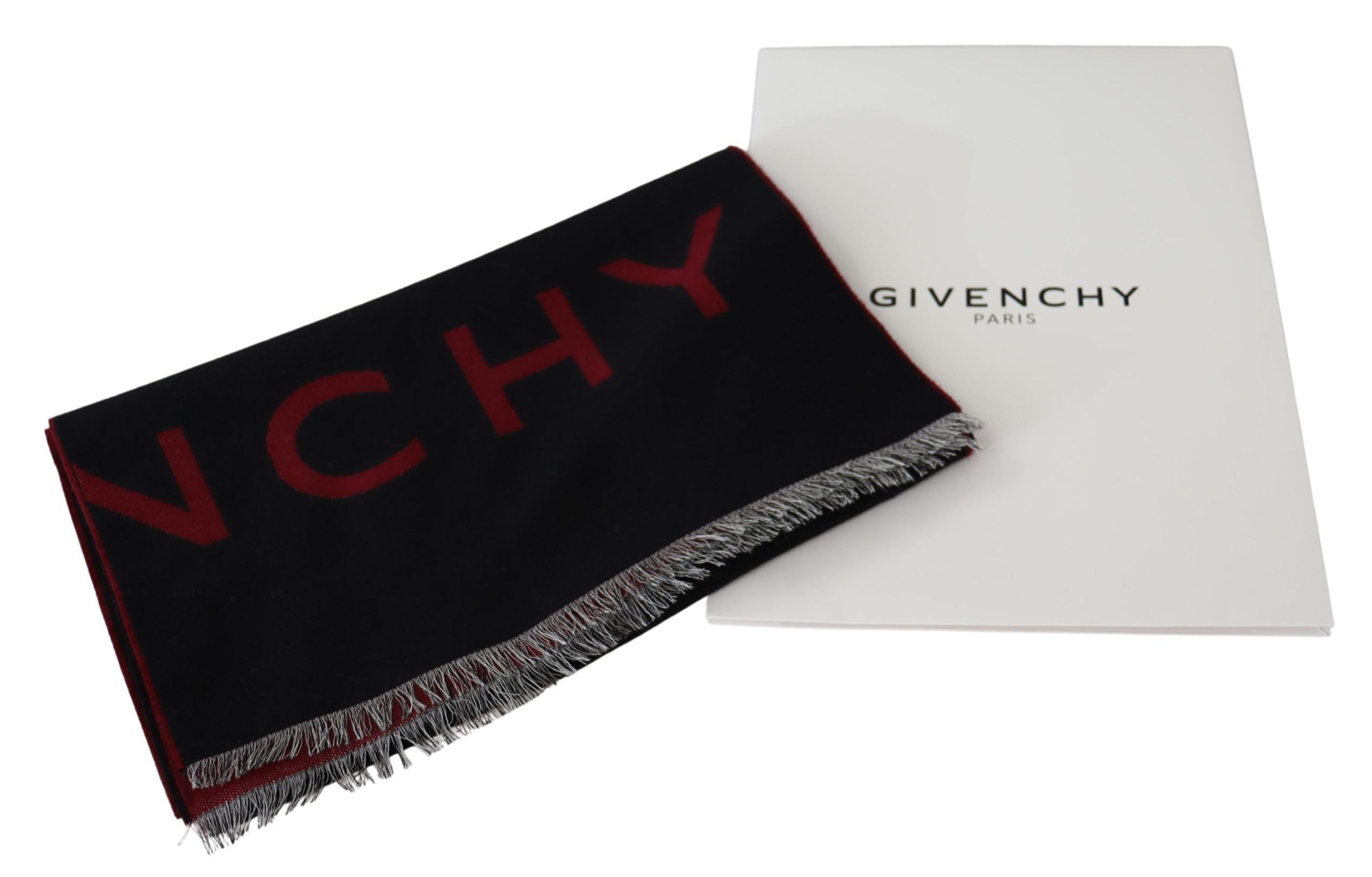 Givenchy Elegant Unisex Wool Silk Blend Men's Scarf Size ONE SIZE - 5 Thumbnail
