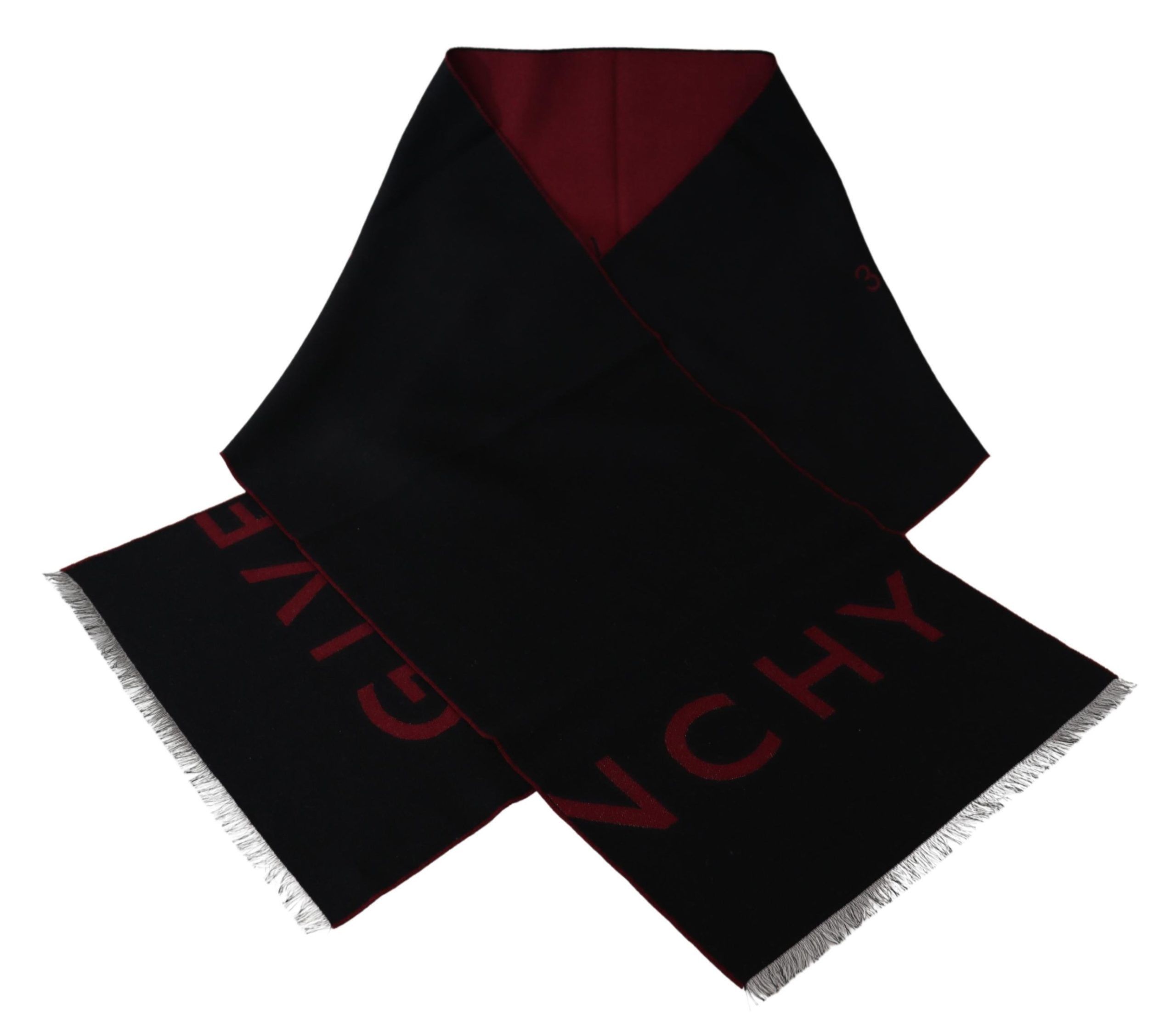 Givenchy Elegant Unisex Wool Silk Blend Men's Scarf Size ONE SIZE - 4 Thumbnail
