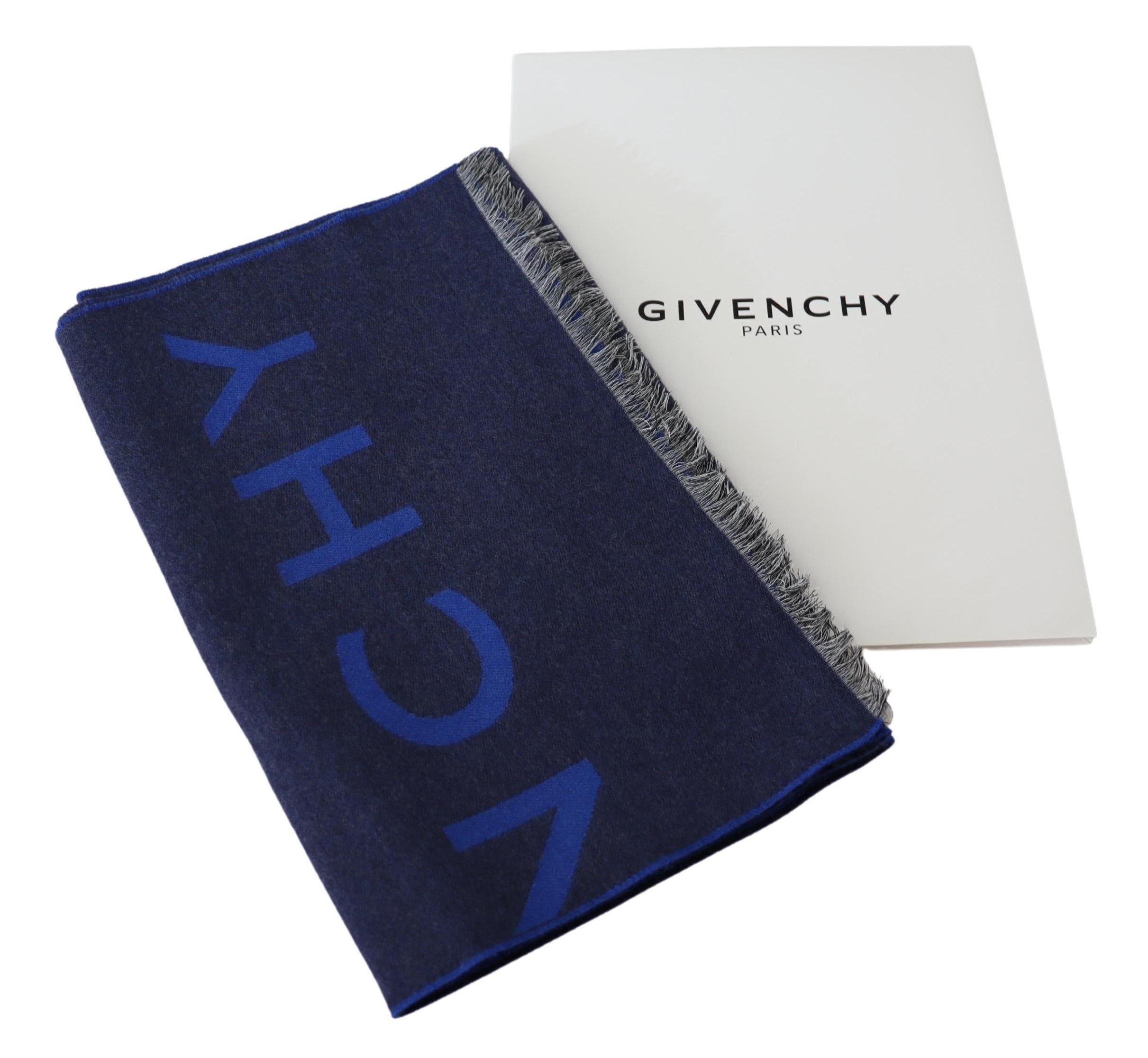 Givenchy Elegant Unisex Wool Silk Blend Men's Scarf Size ONE SIZE - 6 Thumbnail
