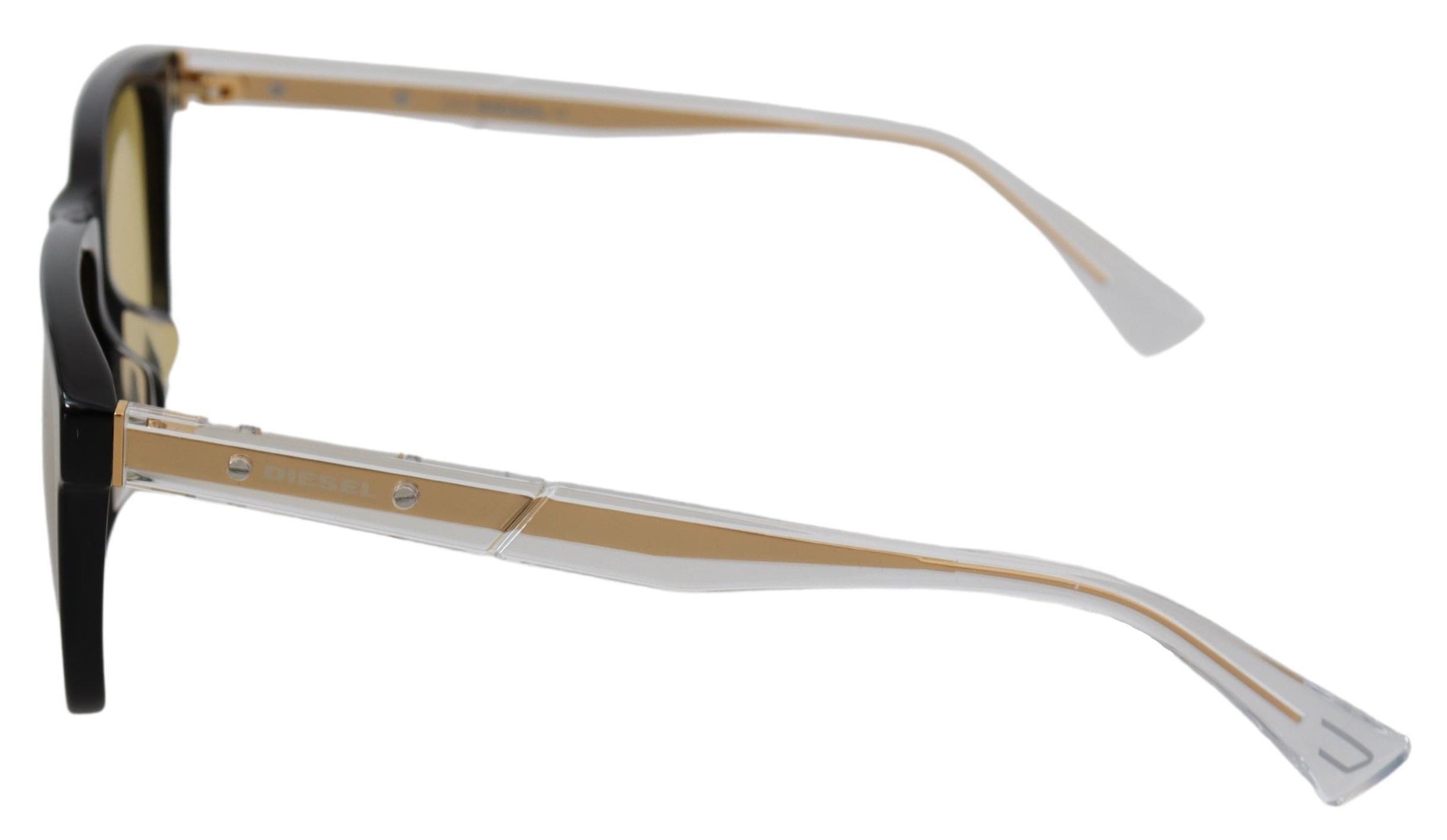 Diesel Chic Black Acetate Sunglasses with Yellow Women's Lenses Size ONE SIZE - 2 Thumbnail