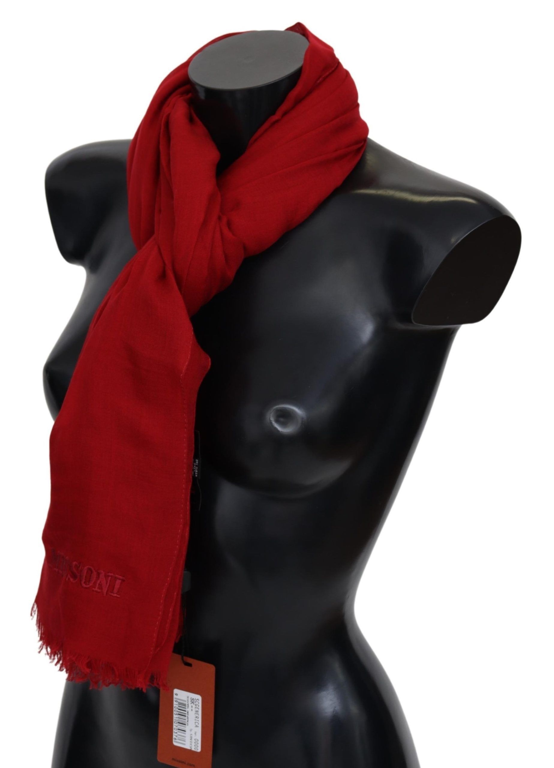 Missoni Luxurious Cashmere Patterned Men's Scarf Size ONE SIZE - 2 Thumbnail