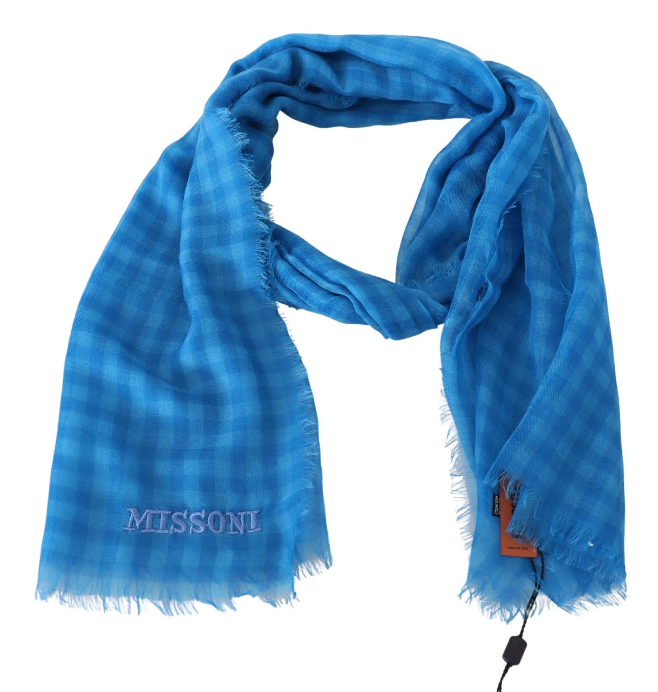 Missoni Chic Checkered Cashmere Men's Scarf Size ONE SIZE - 3 Thumbnail