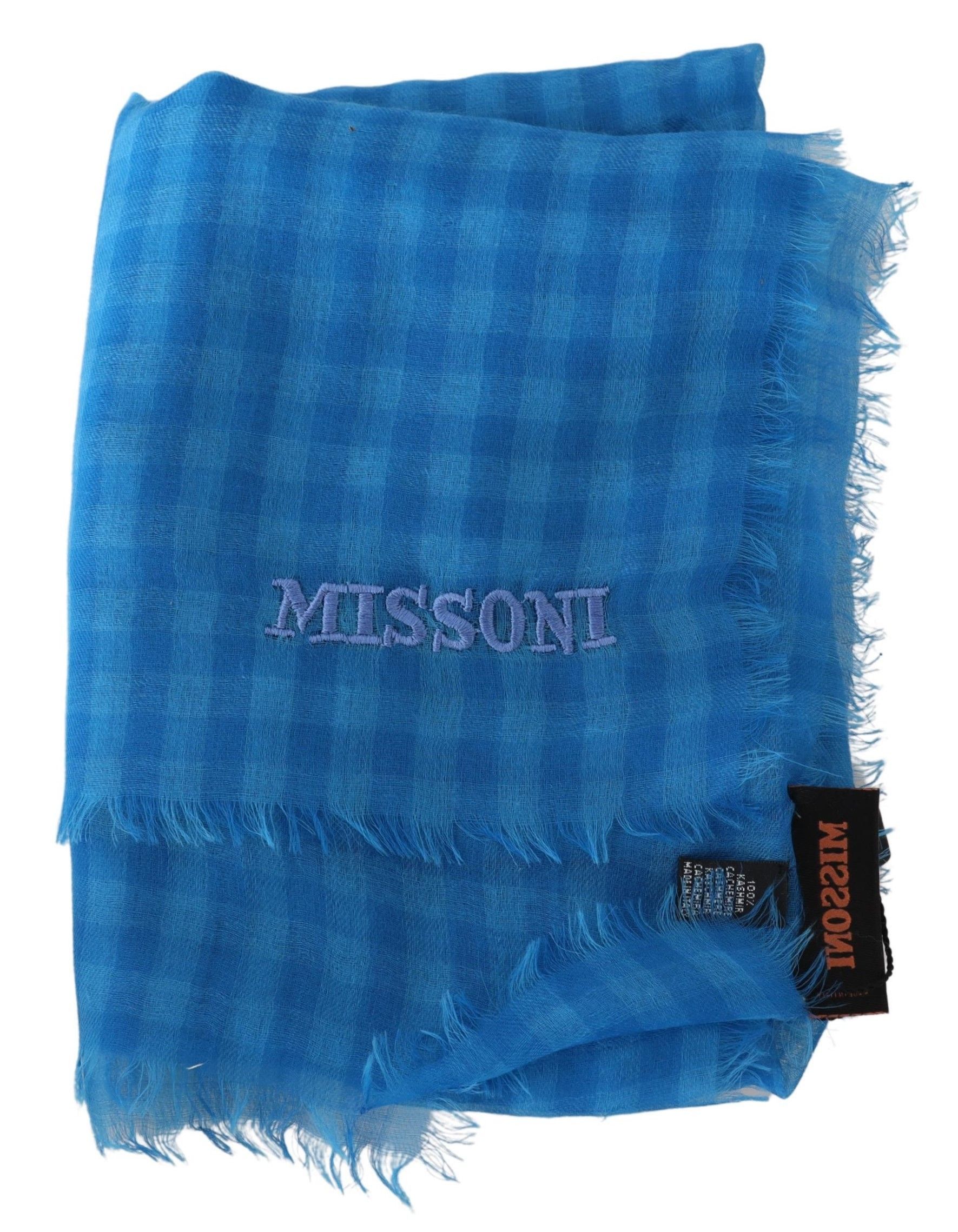 Missoni Chic Checkered Cashmere Men's Scarf Size ONE SIZE - 4 Thumbnail