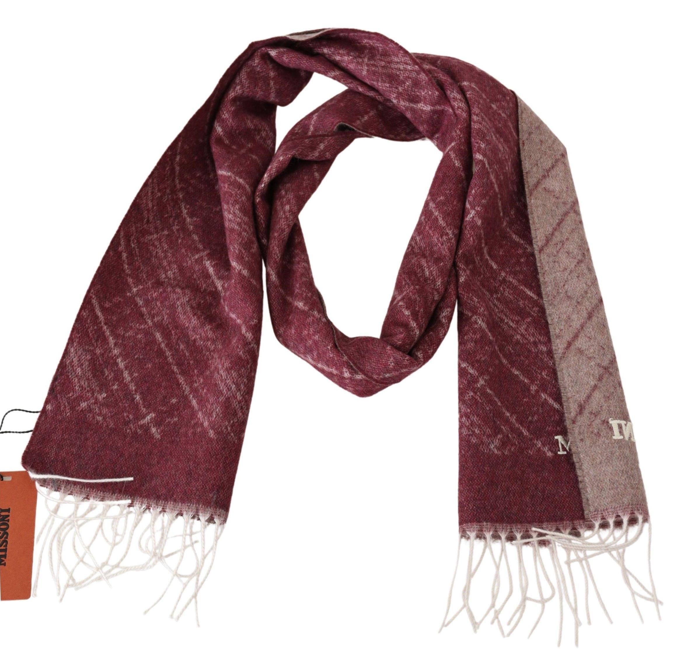 Missoni Elegant Cashmere Fringed Men's Scarf Size ONE SIZE - 3 Thumbnail