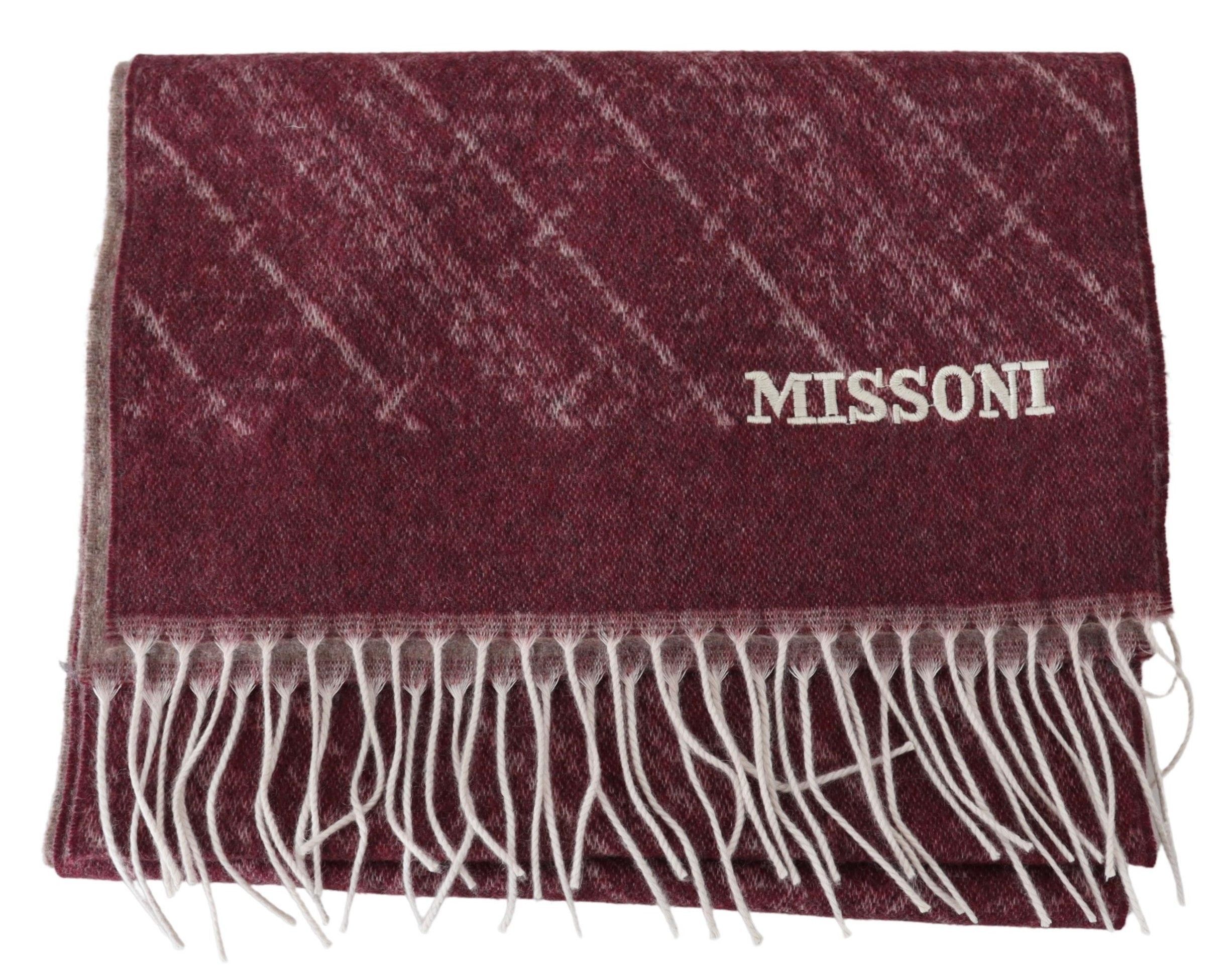 Missoni Elegant Cashmere Fringed Men's Scarf Size ONE SIZE - 4 Thumbnail