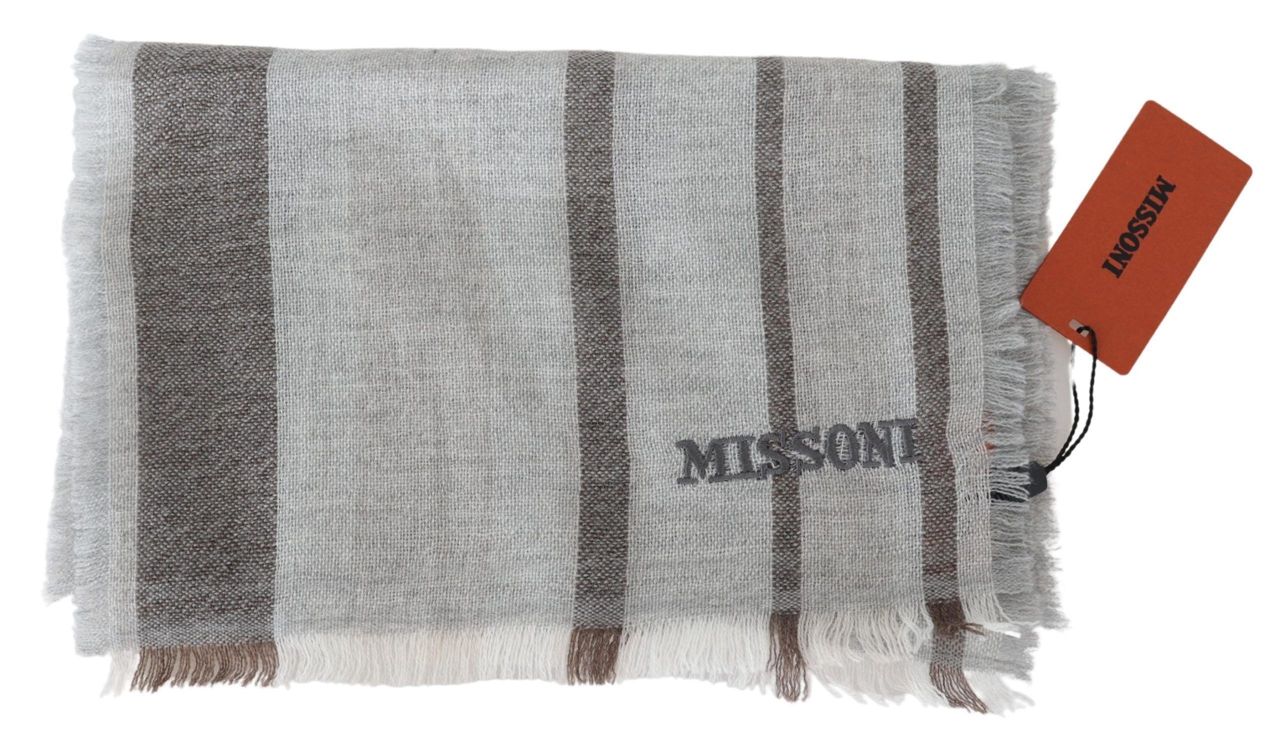 Missoni Multicolor Wool Stripe Fringe Scarf Men's Unisex Size ONE SIZE - 3 Thumbnail