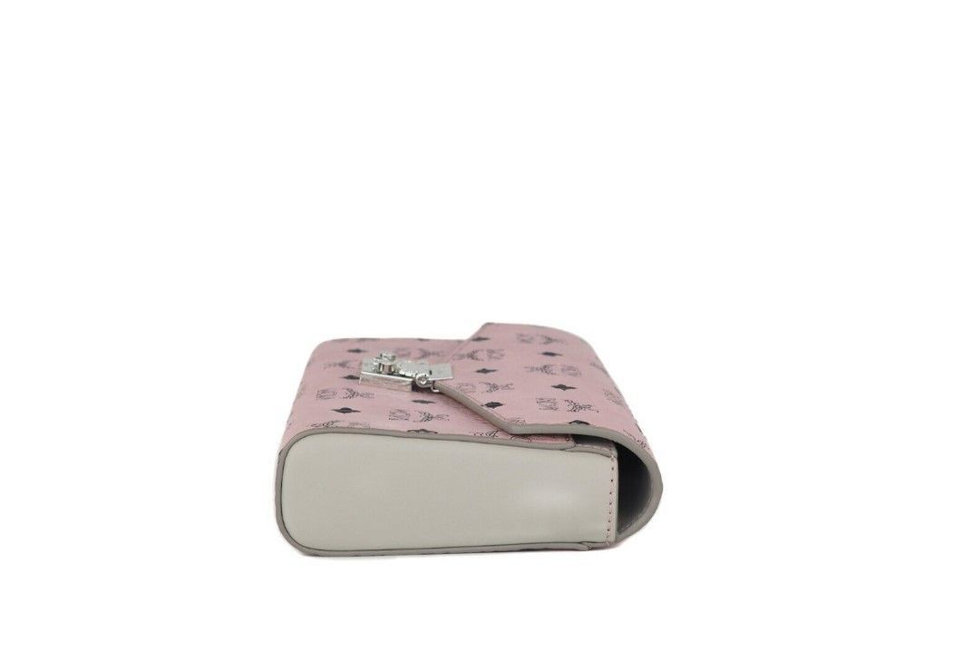 MCM Medium Soft Pink Signature Diamond Logo Leather Clutch Size ONE SIZE - 3 Thumbnail