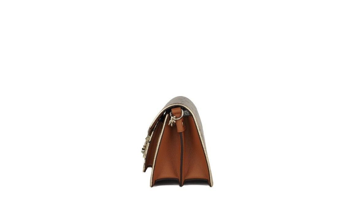 MCM Signature Berlin Gold Diamond Logo Leather Mini Flap Lock Size ONE SIZE - 4 Thumbnail