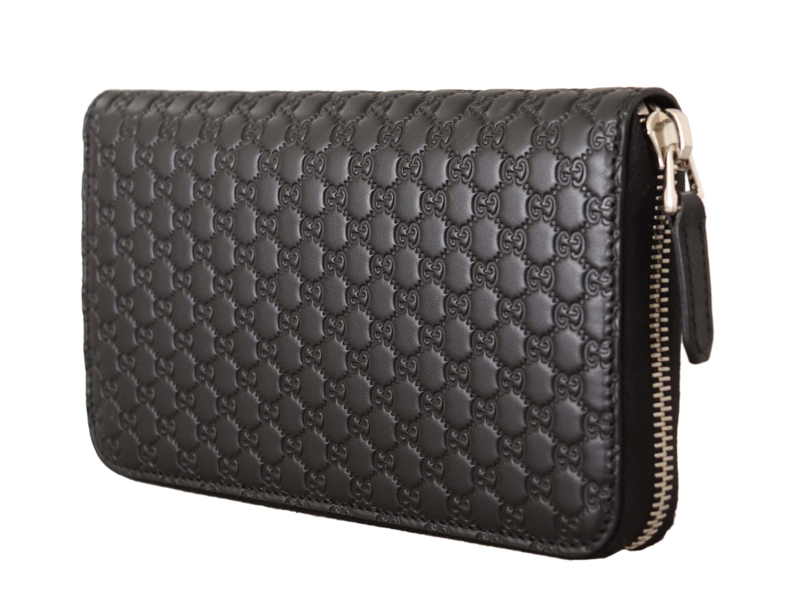 Gucci Elegant Black Leather Zip-Around Women's Wallet Size ONE SIZE - 6 Thumbnail