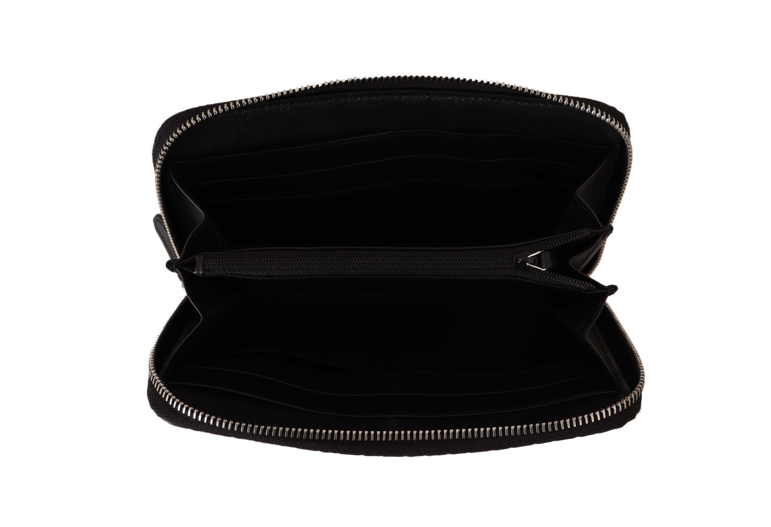 Gucci Elegant Black Leather Zip-Around Women's Wallet Size ONE SIZE - 4 Thumbnail