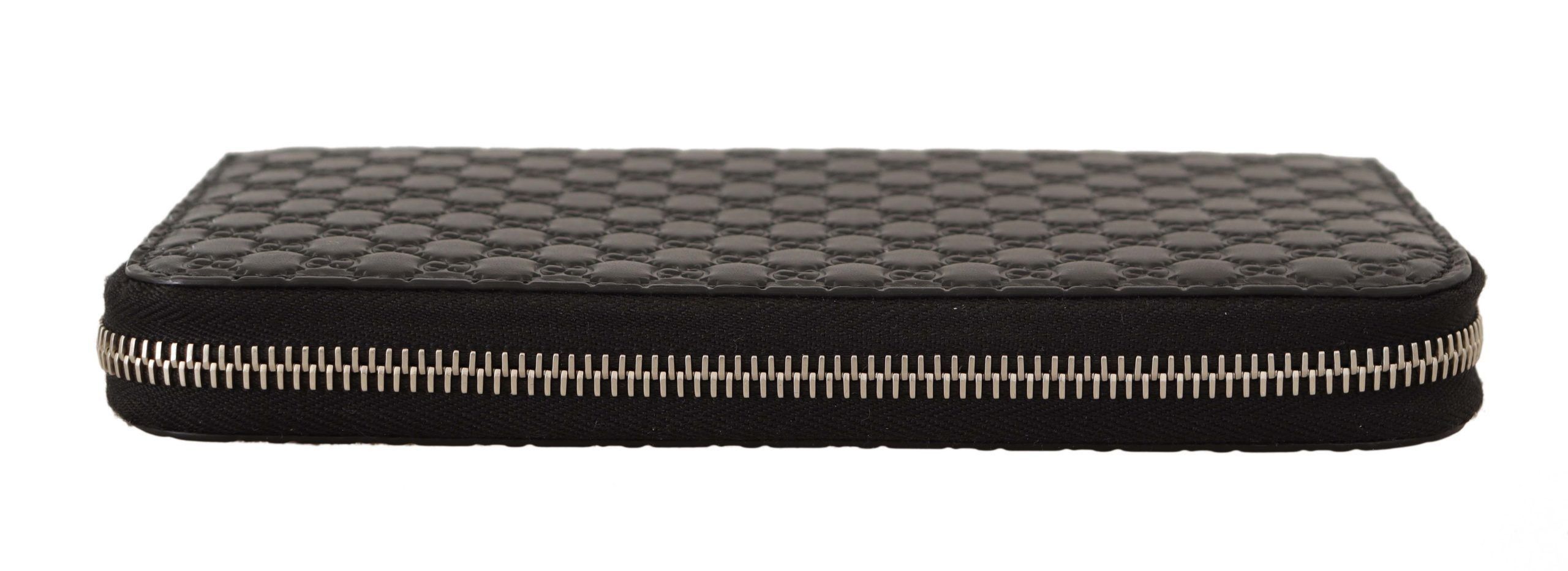 Gucci Elegant Black Leather Zip-Around Women's Wallet Size ONE SIZE - 2 Thumbnail