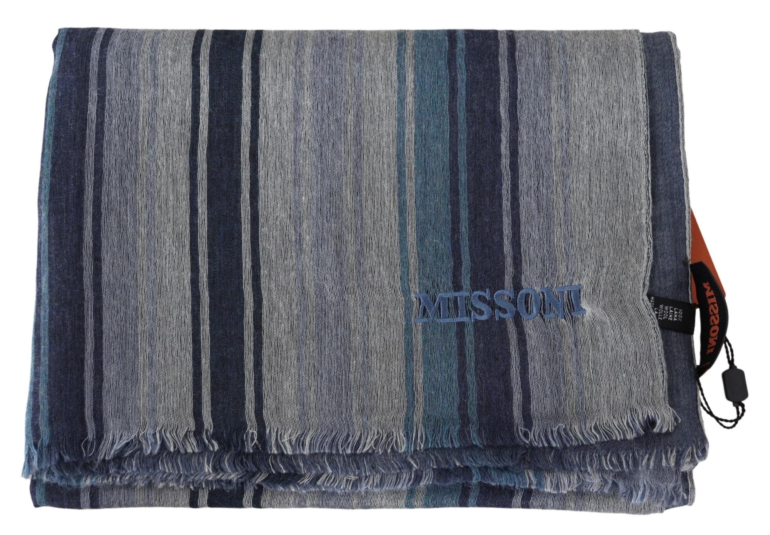 Missoni Elegant Multicolor Wool Scarf with Logo Men's Embroidery Size ONE SIZE - 4 Thumbnail