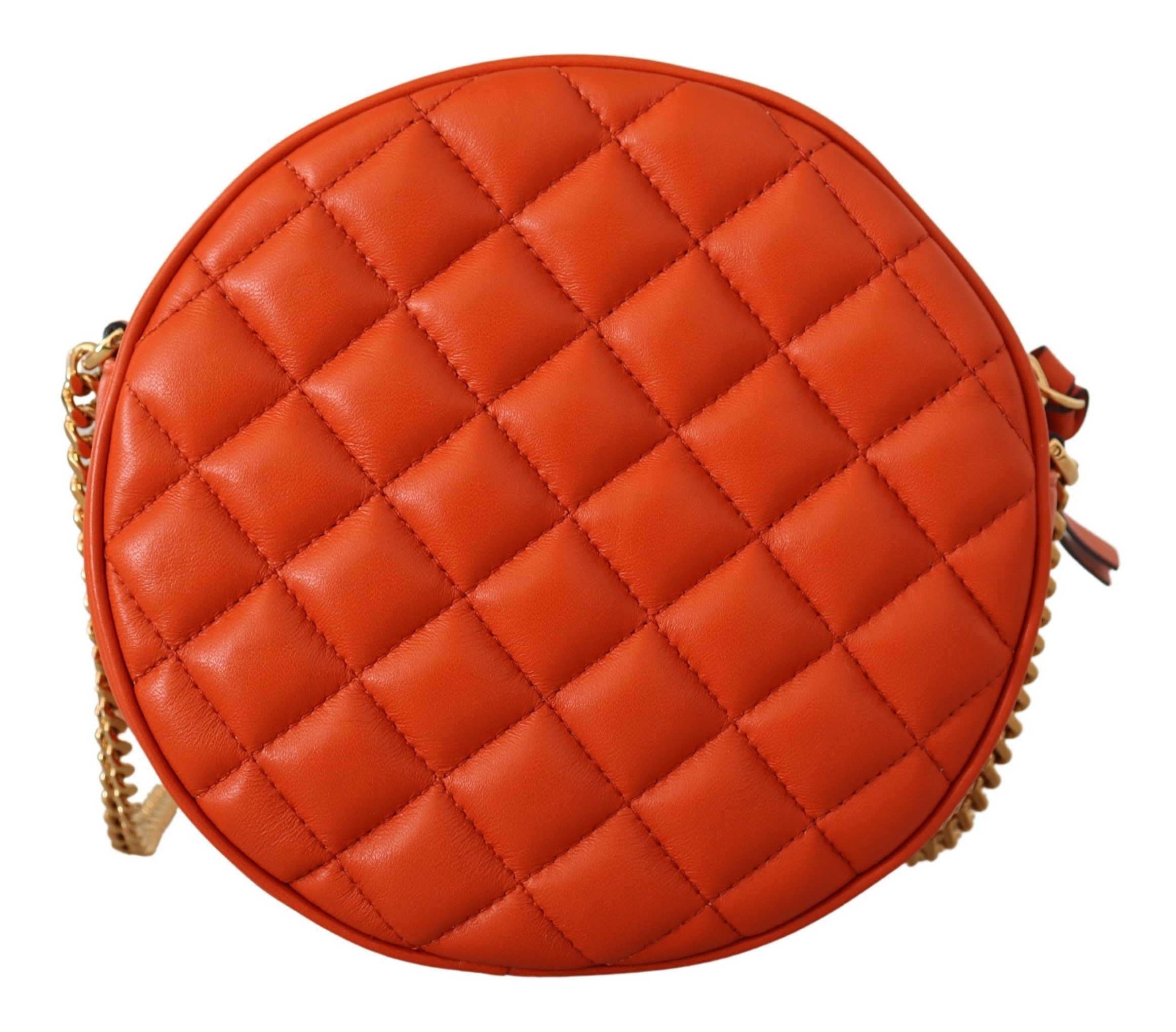 Versace Elegant Round Nappa Leather Crossbody Women's Bag Size ONE SIZE - 3 Thumbnail