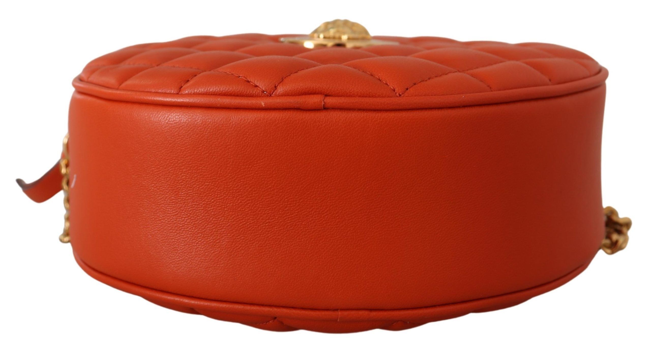Versace Elegant Round Nappa Leather Crossbody Women's Bag Size ONE SIZE - 4 Thumbnail