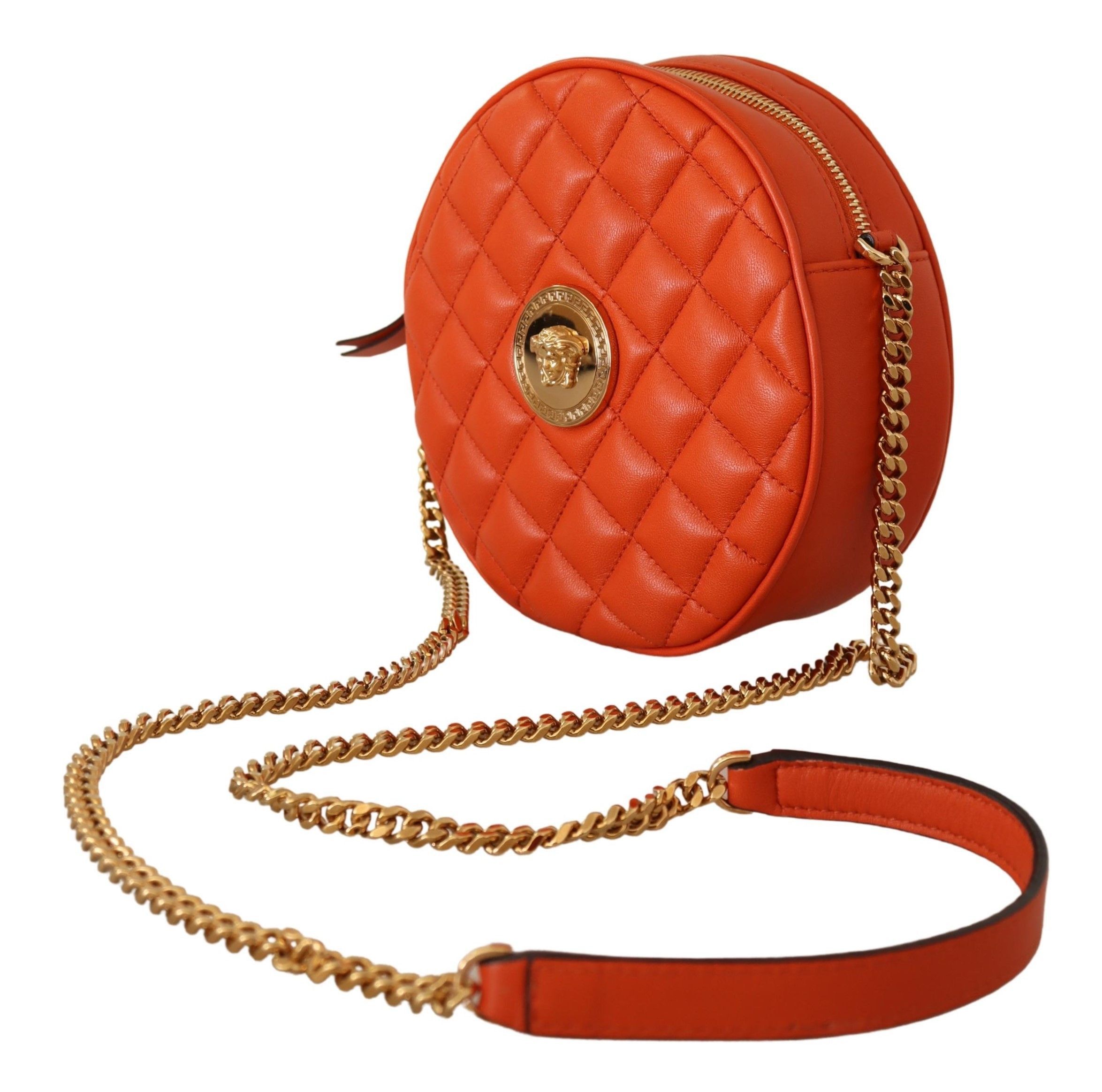 Versace Elegant Round Nappa Leather Crossbody Women's Bag Size ONE SIZE - 2 Thumbnail