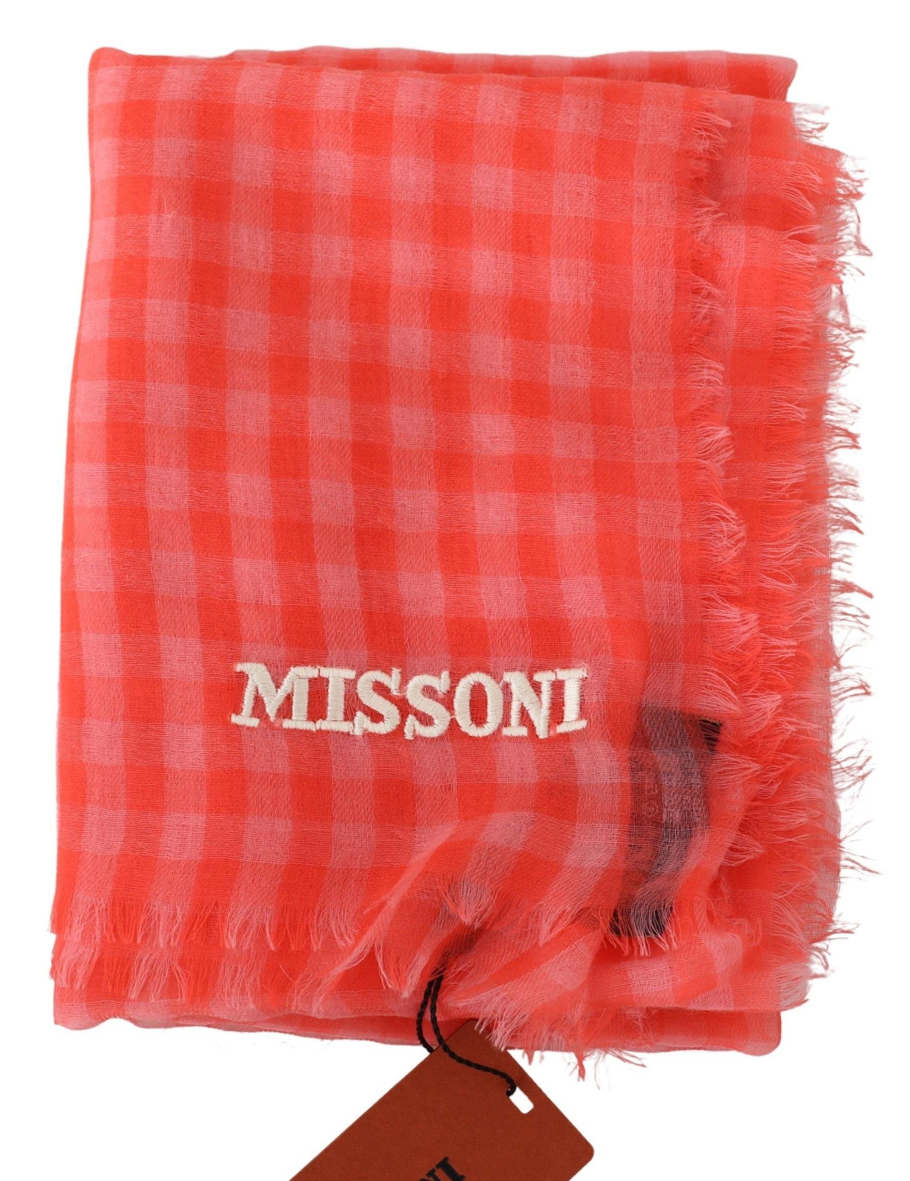 Missoni Luxurious Cashmere Checkered Men's Scarf Size ONE SIZE - 4 Thumbnail
