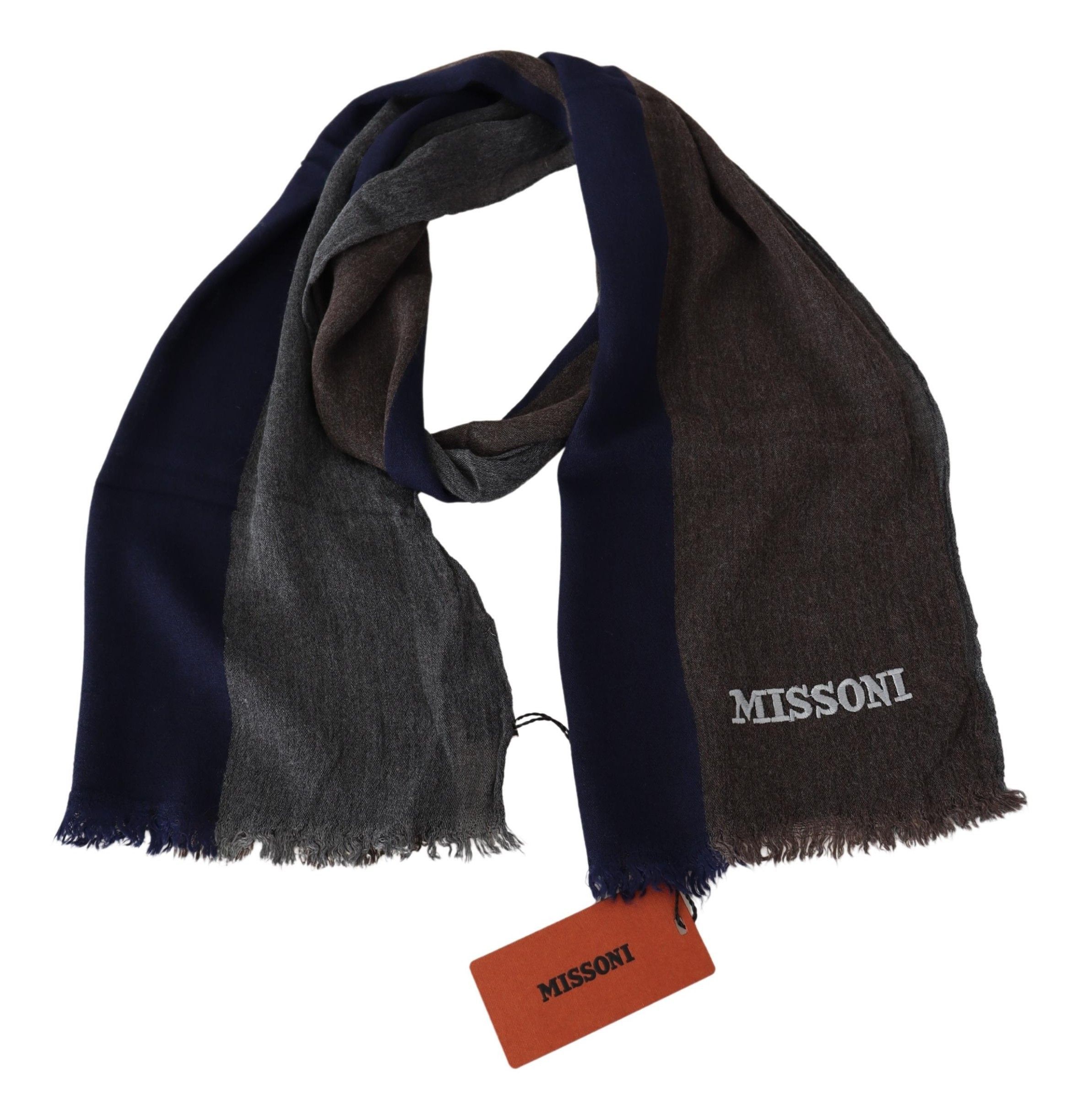 Missoni Elegant Multicolor Wool Scarf with Signature Men's Size ONE SIZE - 4 Thumbnail