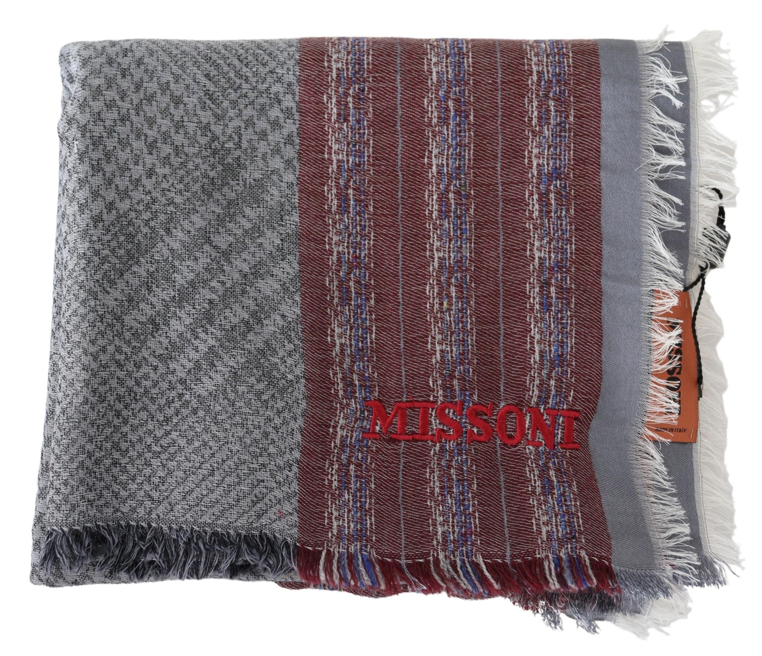 Missoni Chic Multicolor Wool Blend Designer Men's Scarf Size ONE SIZE - 4 Thumbnail