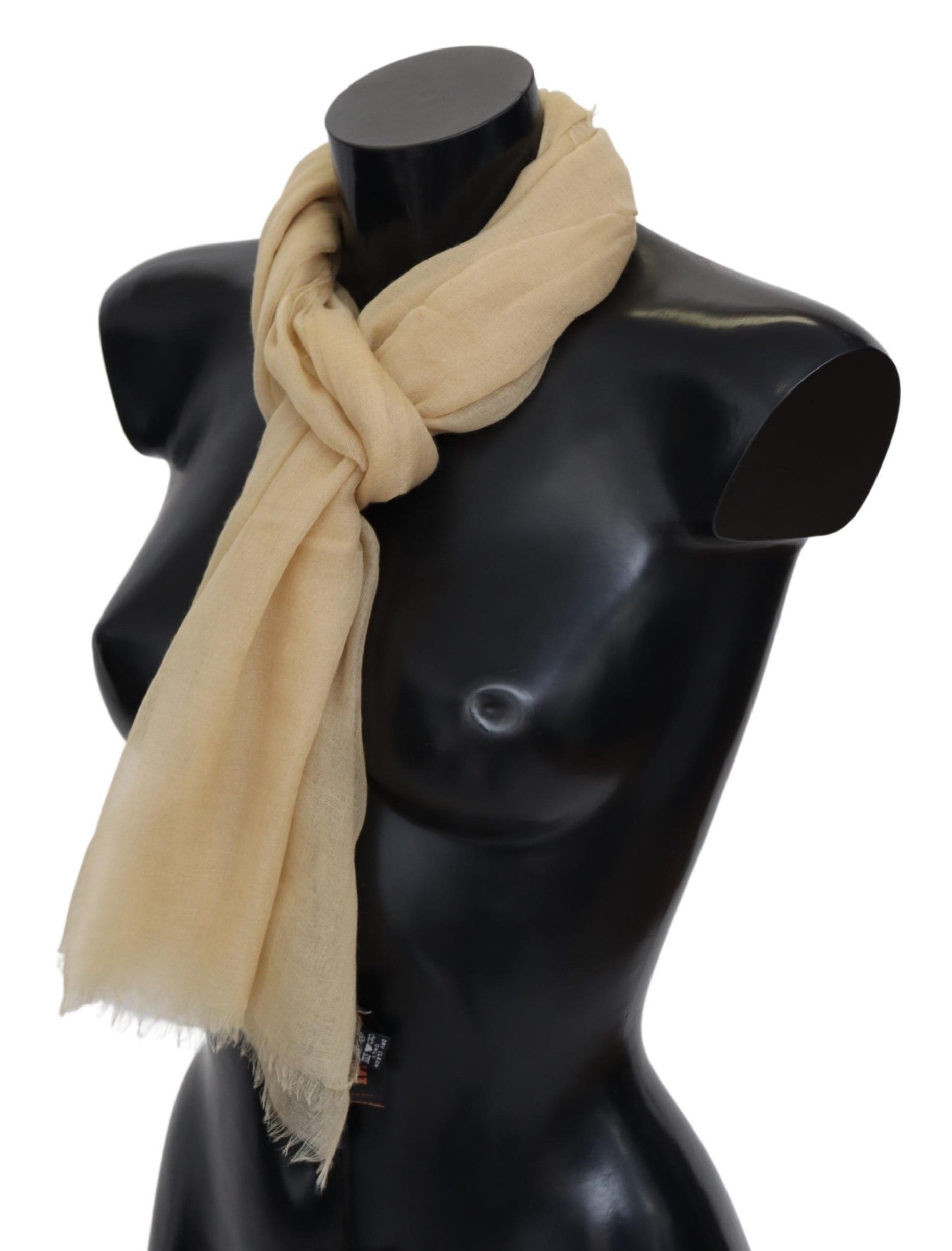Missoni Elegant Cashmere Scarf in Men's Beige Size ONE SIZE - 2 Thumbnail
