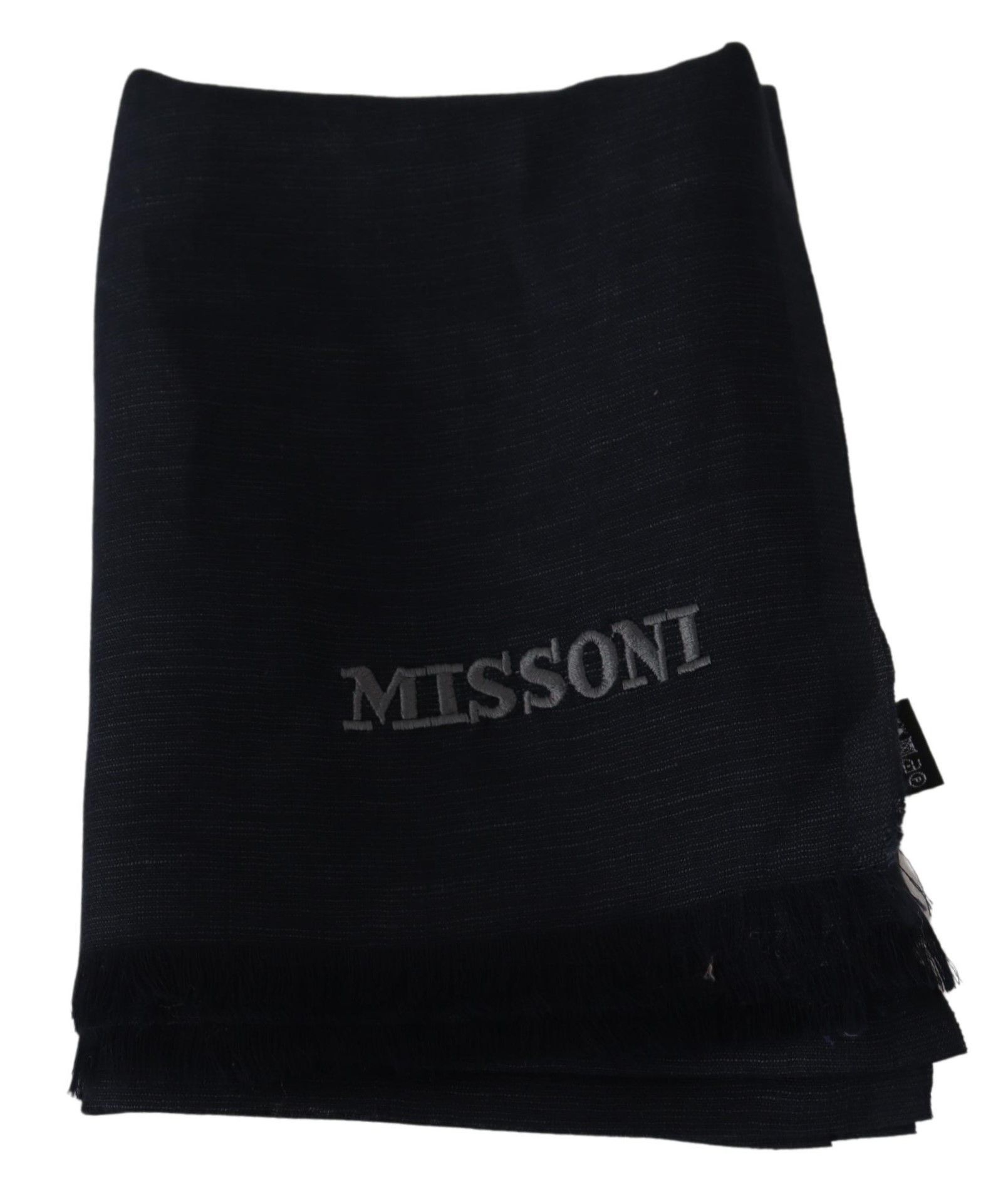 Missoni Elegant Unisex Wool Scarf with Fringes and Men's Logo Size ONE SIZE - 4 Thumbnail