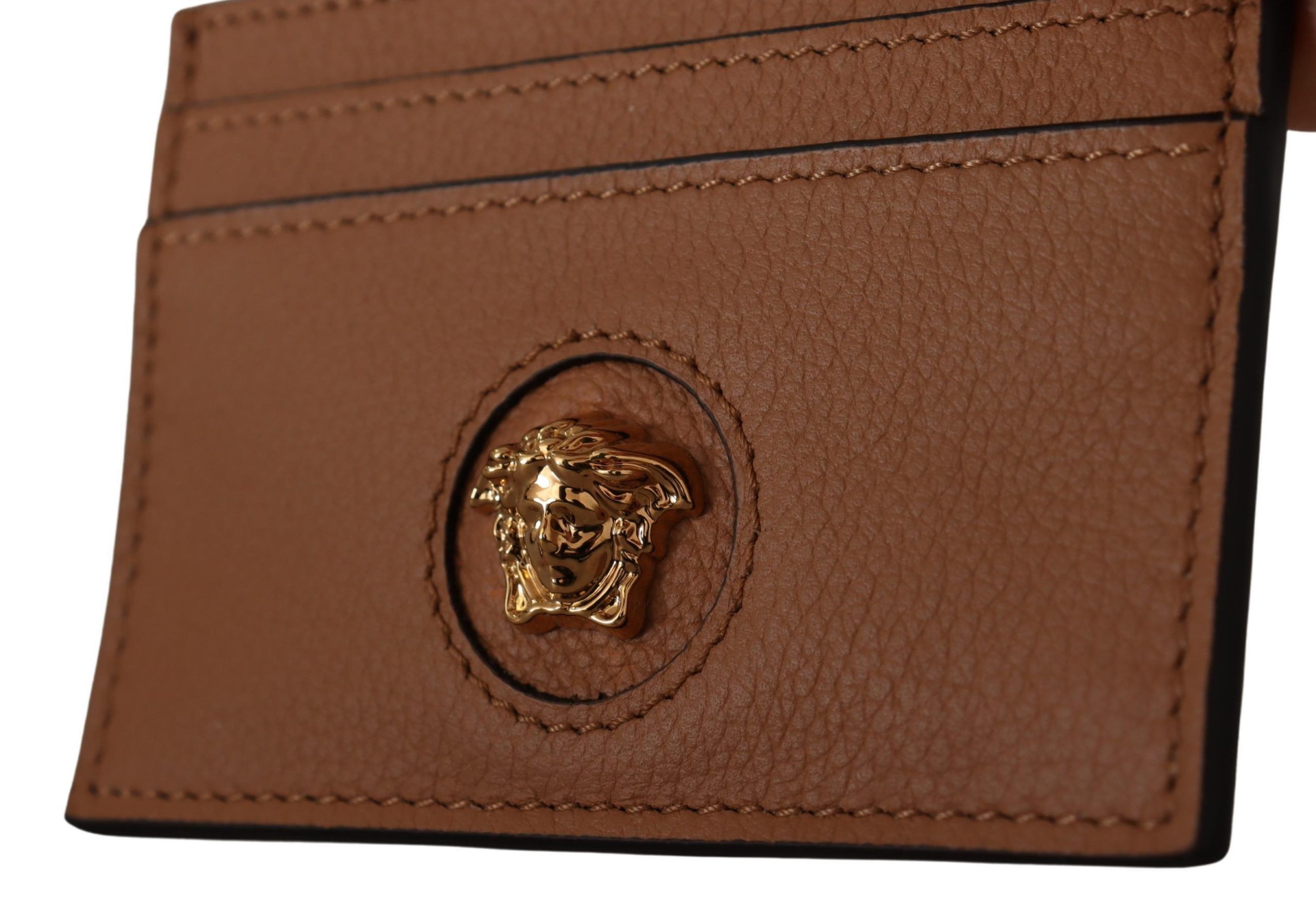 Versace Elegant Medusa Calf Leather Card Women's Holder Size ONE SIZE - 6 Thumbnail