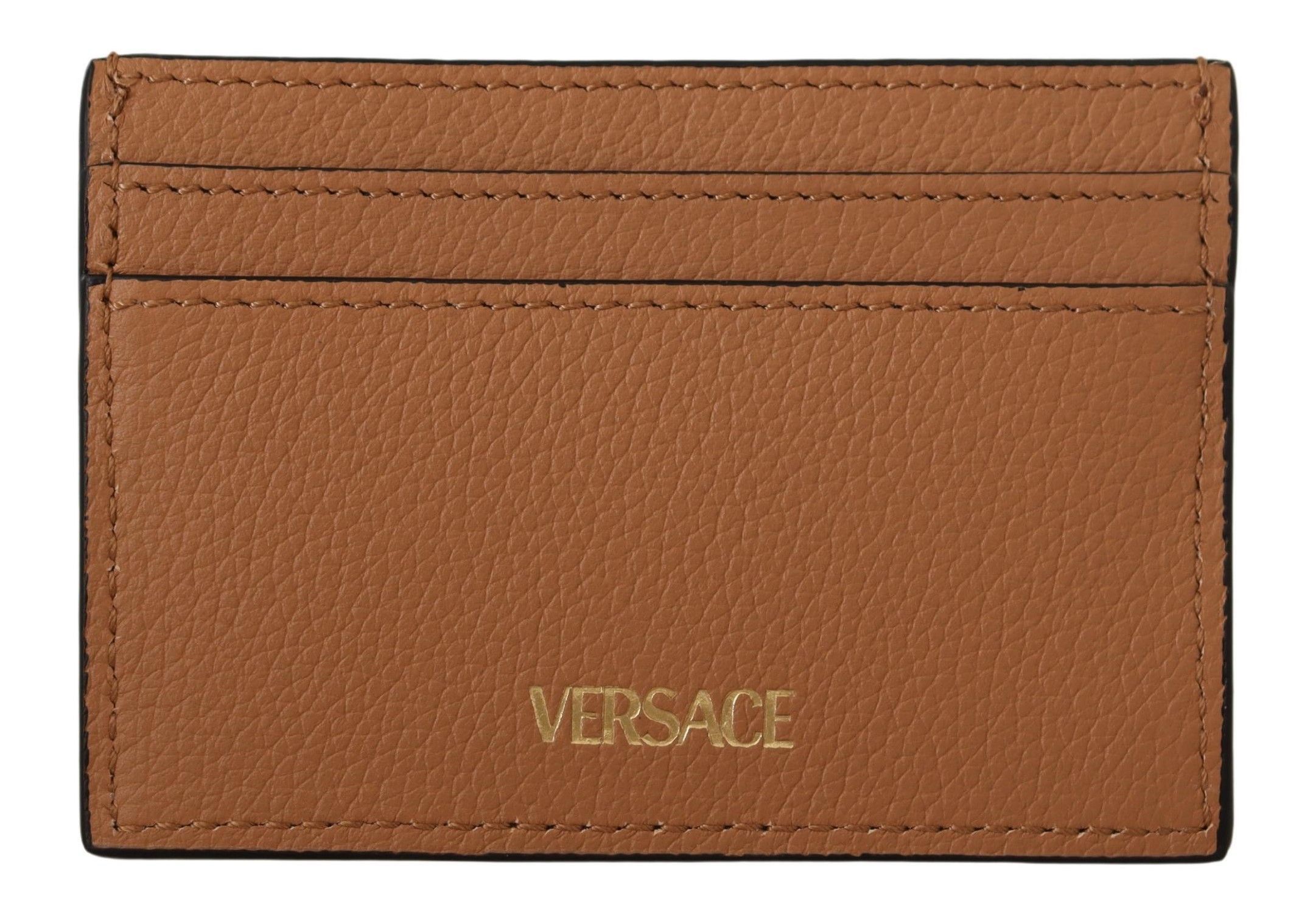 Versace Elegant Medusa Calf Leather Card Women's Holder Size ONE SIZE - 3 Thumbnail