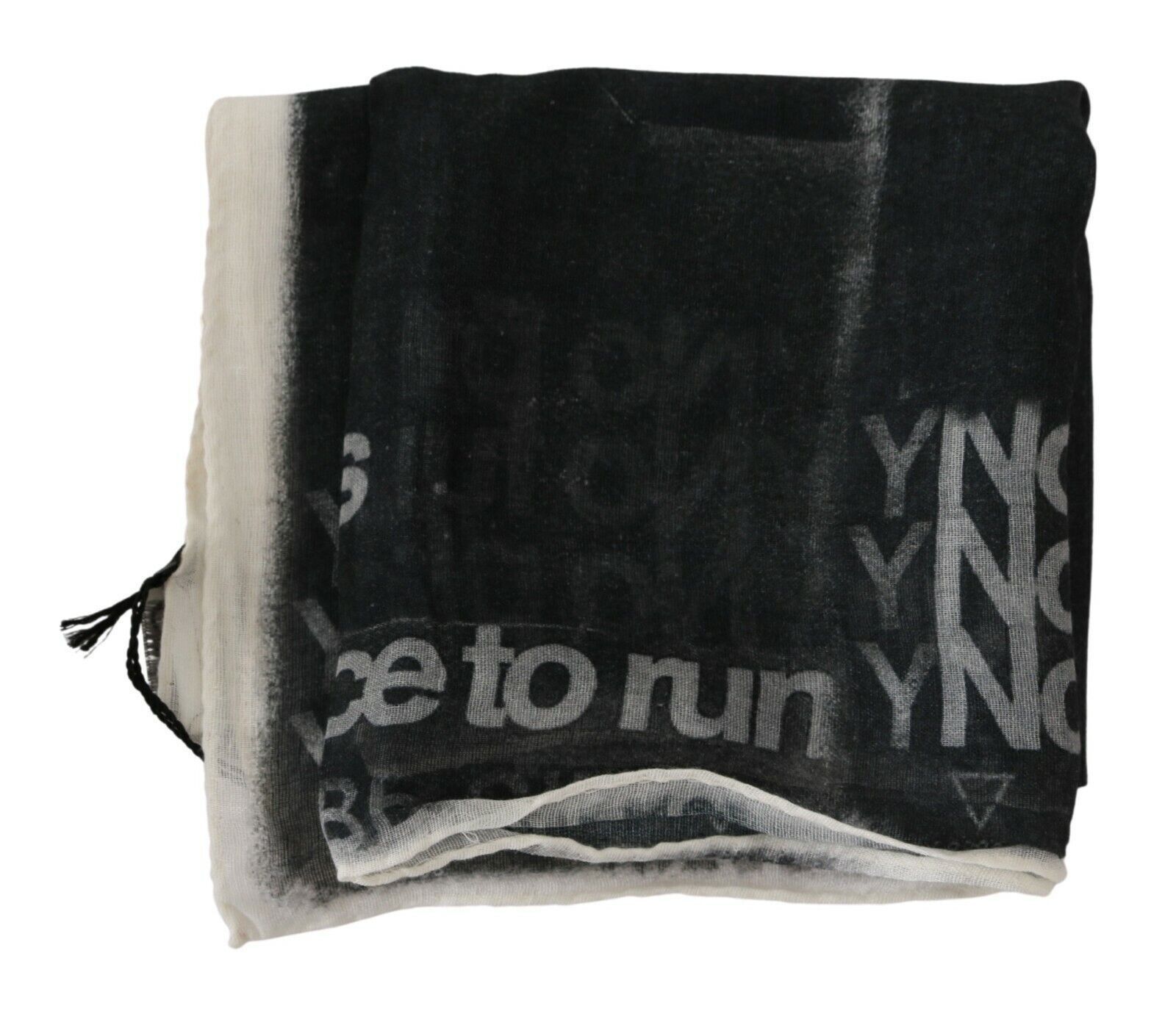 Costume National Monochrome Wool-Blend Scarf Men's Bandana Size ONE SIZE - 5 Thumbnail