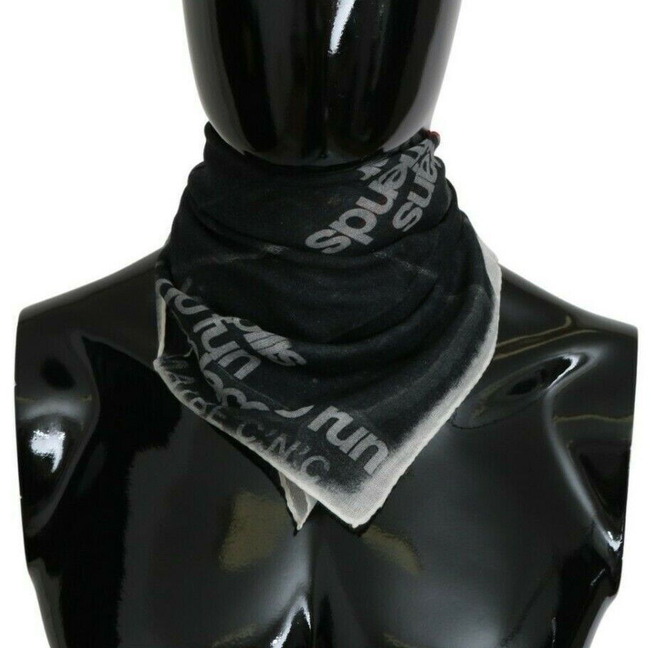 Costume National Monochrome Wool-Blend Scarf Men's Bandana Size ONE SIZE - 2 Thumbnail