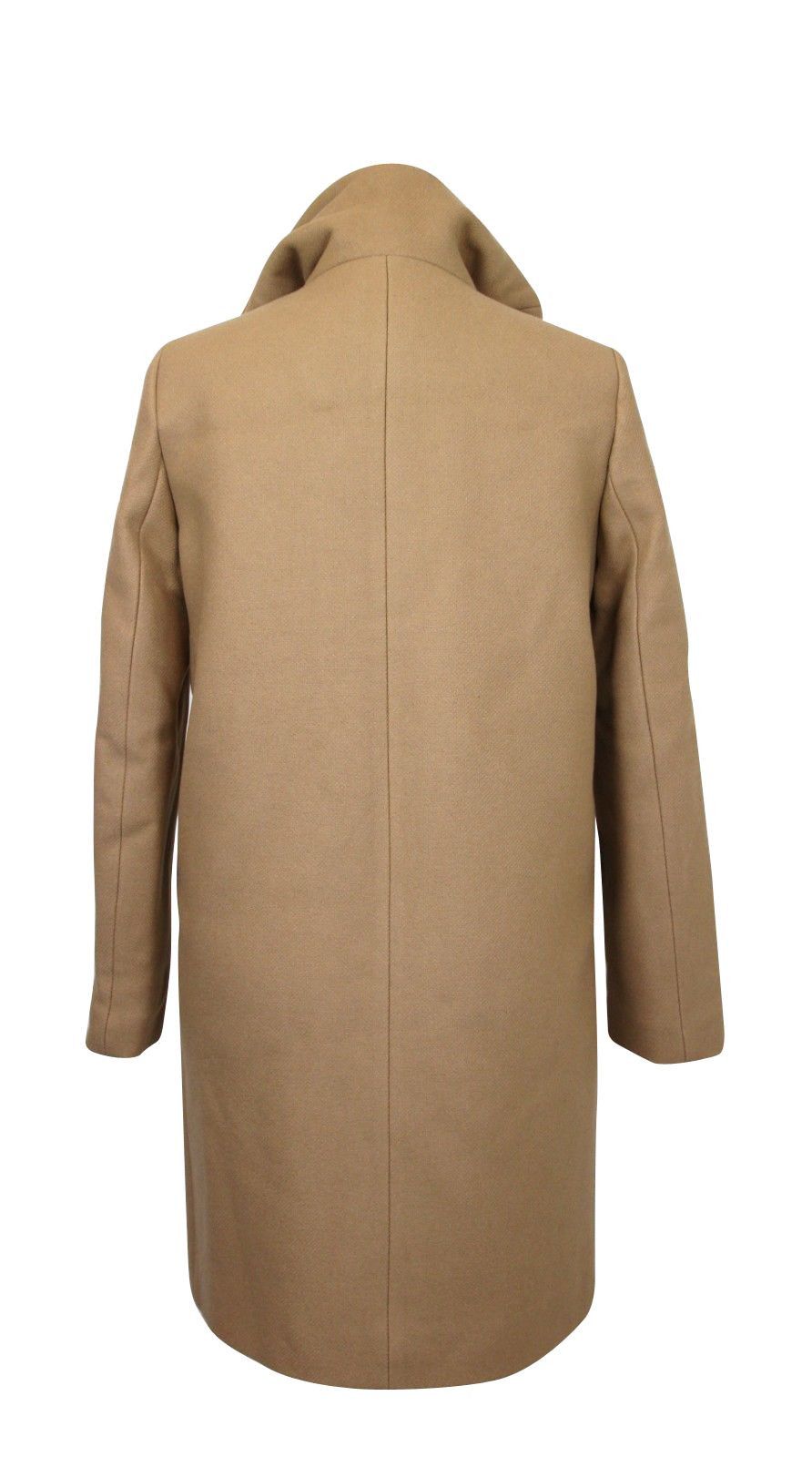 Sandro Women's Camel Kurt Wool Coat Fur Trim Women's Hood Size S / US 4 / IT 40 - 4 Thumbnail
