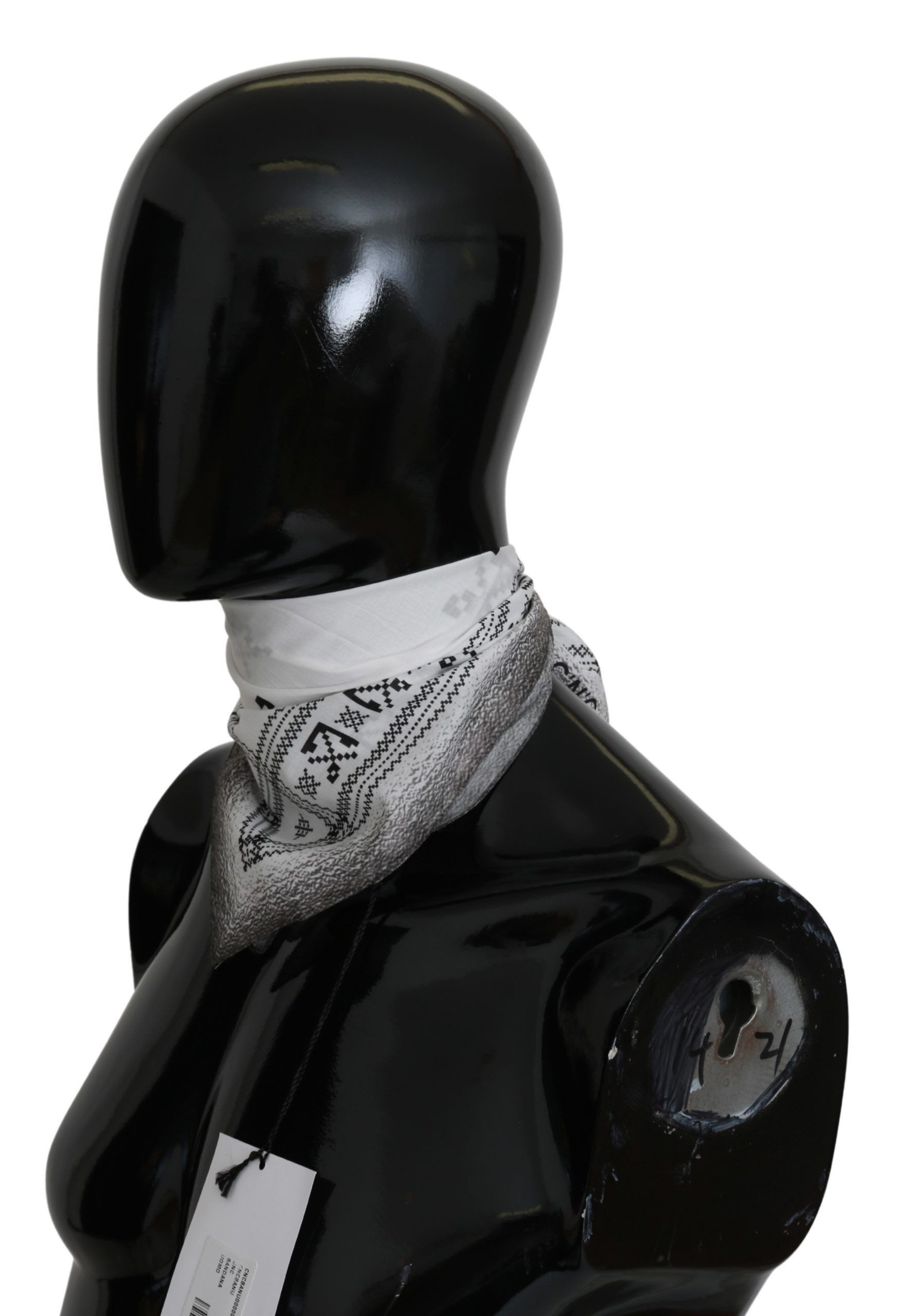 Costume National Chic White Cotton Men's Men's Scarf Size ONE SIZE - 4 Thumbnail
