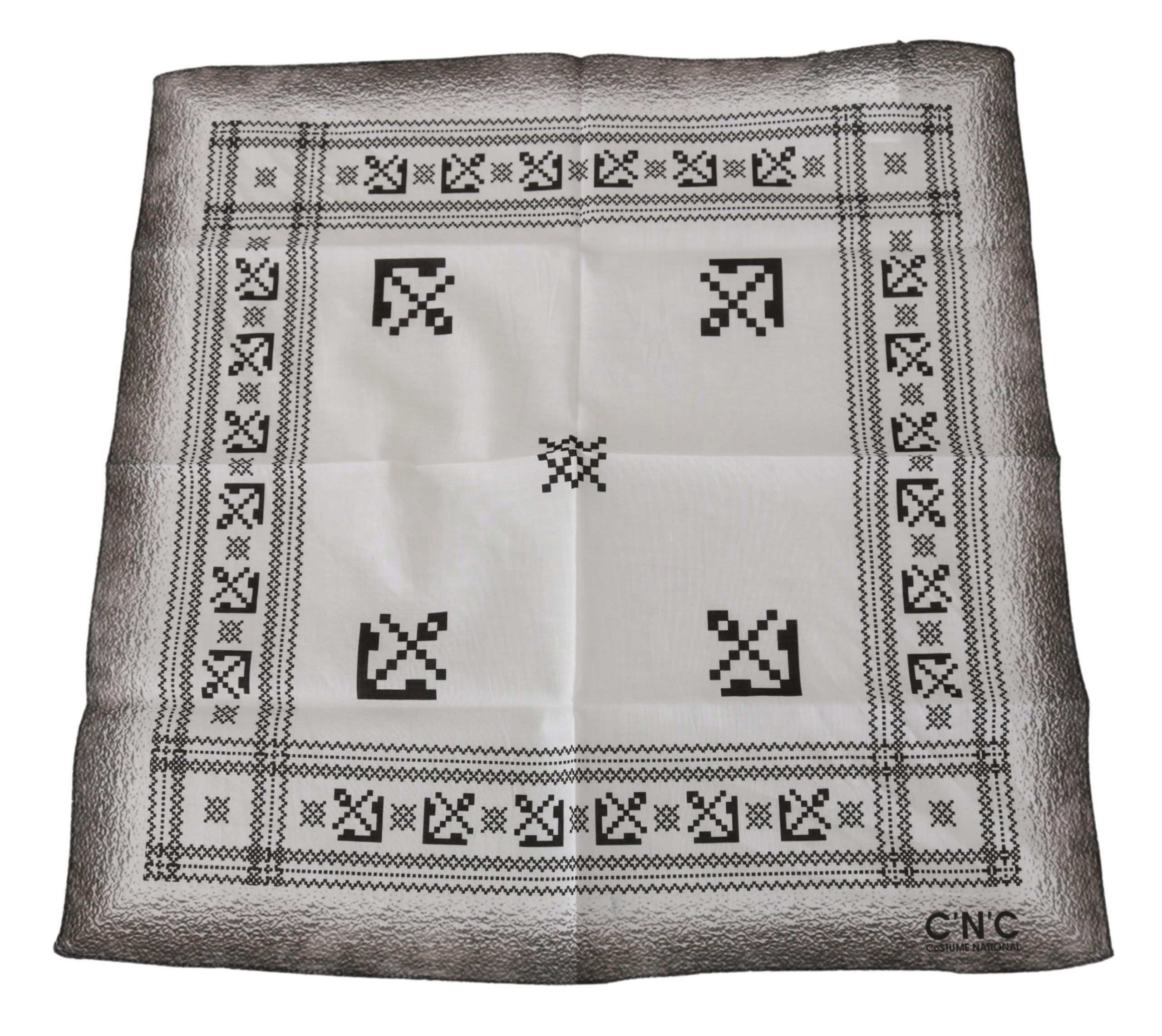 Costume National Chic White Cotton Men's Men's Scarf Size ONE SIZE - 3 Thumbnail