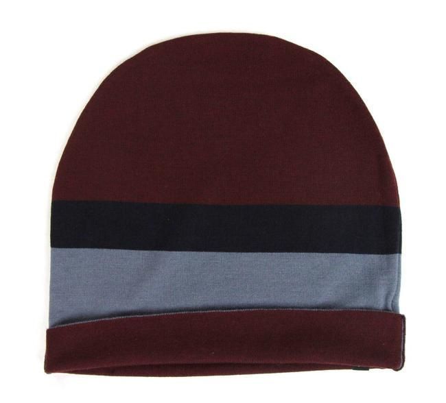 Gucci Unisex Burgundy Blue Wool Beanie Medium Knit Men's Cap Size ONE SIZE - 3 Thumbnail