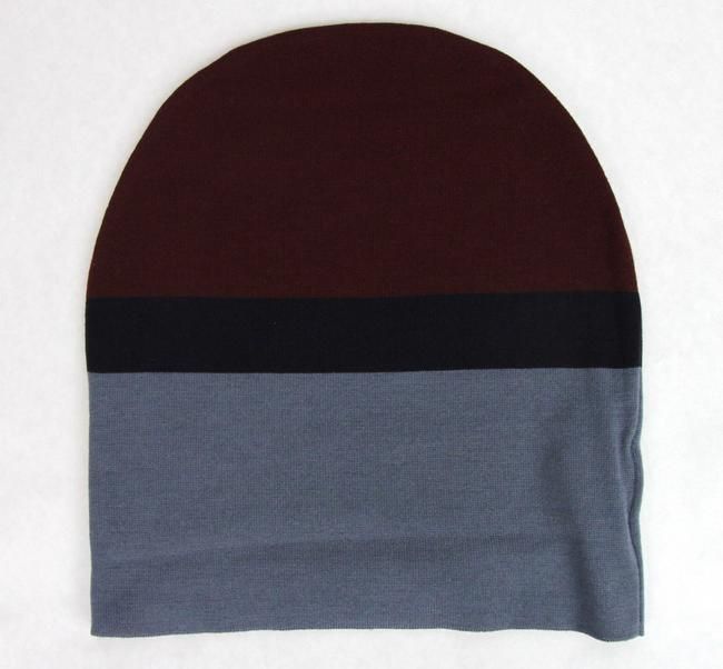 Gucci Unisex Burgundy Blue Wool Beanie Medium Knit Men's Cap Size ONE SIZE - 4 Thumbnail