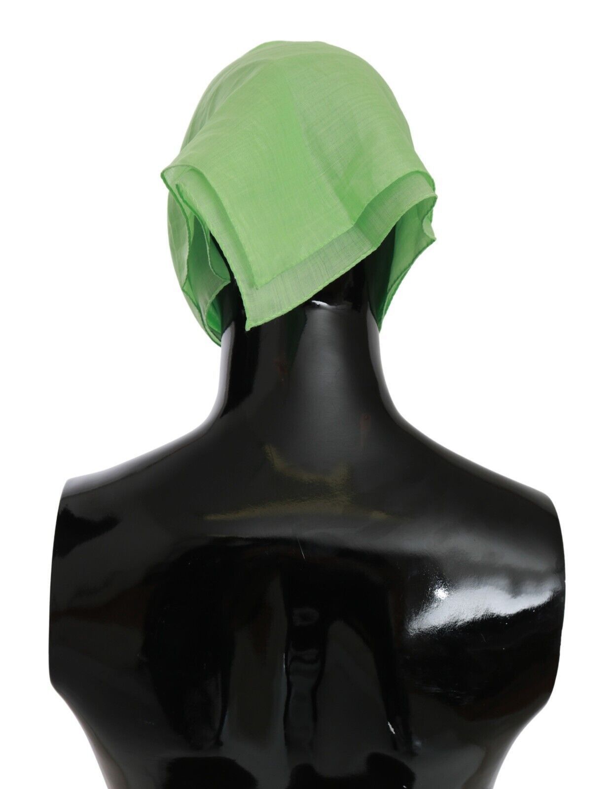 Versace Elegant Apple Green Linen Women's Scarf Size ONE SIZE - 3 Thumbnail