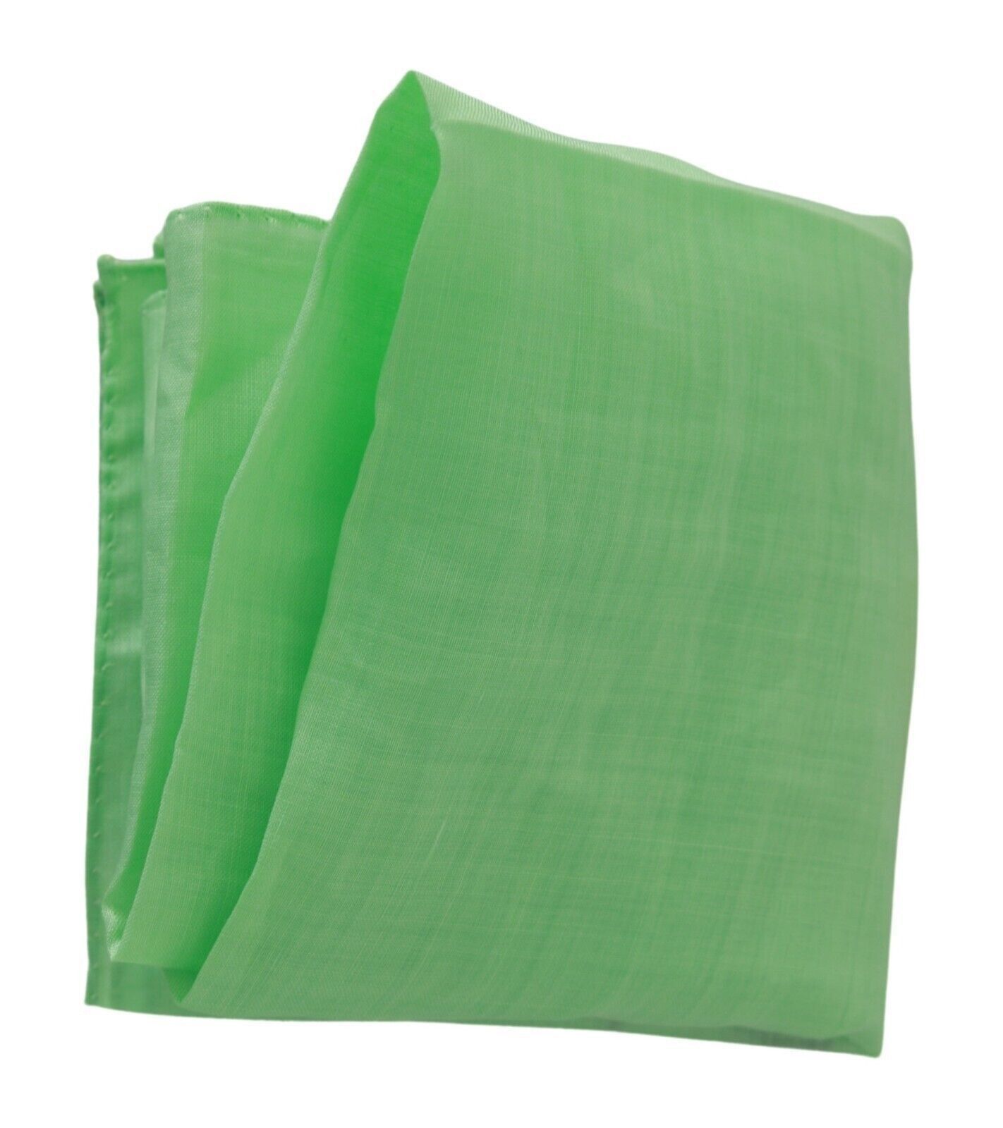 Versace Elegant Apple Green Linen Women's Scarf Size ONE SIZE - 5 Thumbnail