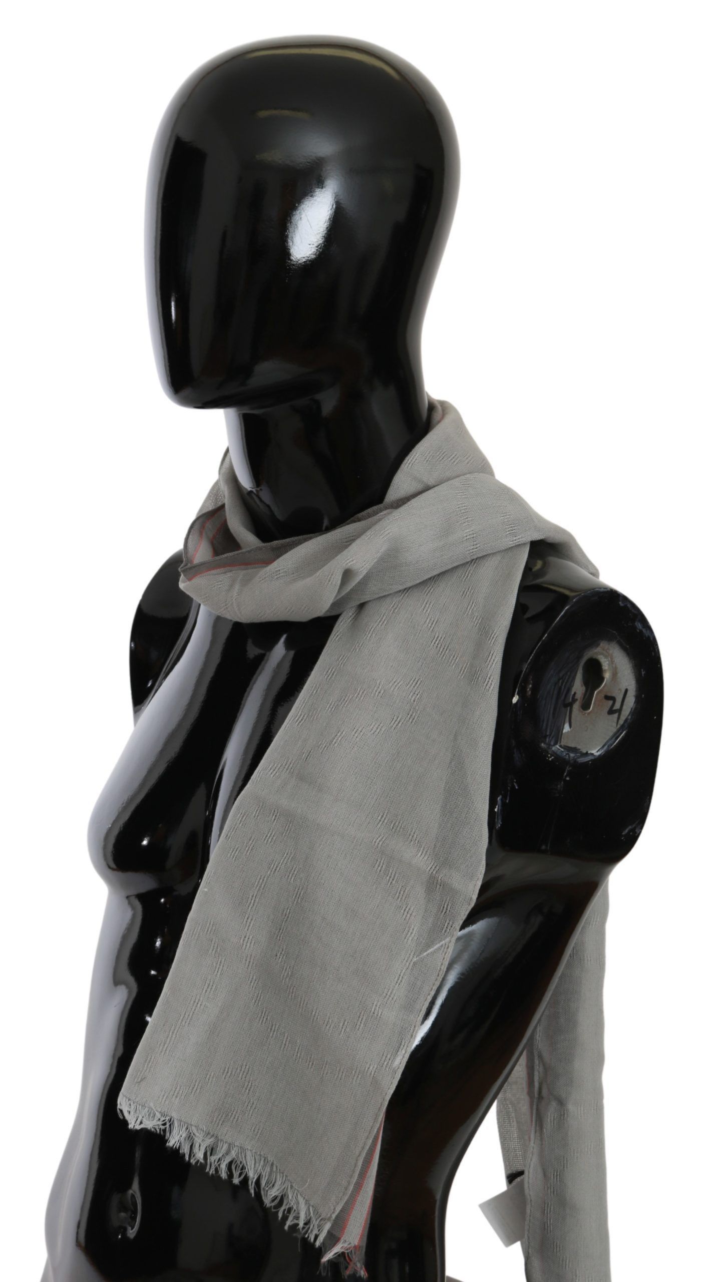 Costume National Elegant Gray Cotton Men's Men's Scarf Size ONE SIZE - 6 Thumbnail