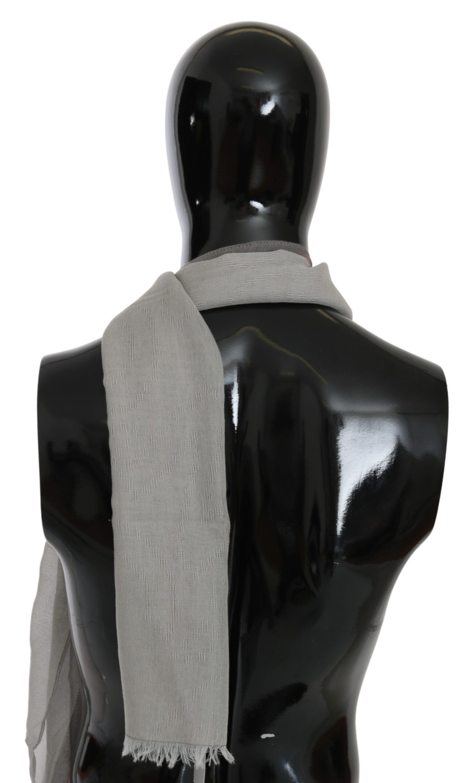 Costume National Elegant Gray Cotton Men's Men's Scarf Size ONE SIZE - 2 Thumbnail