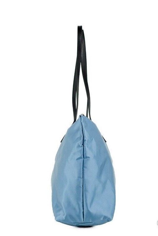 Versace Portuna Medusa Medium Cornflower Blue Nylon Leather Tote Size ONE SIZE - 4 Thumbnail