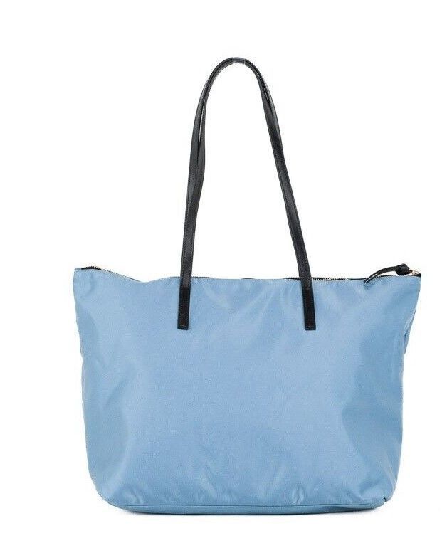 Versace Portuna Medusa Medium Cornflower Blue Nylon Leather Tote Size ONE SIZE - 3 Thumbnail